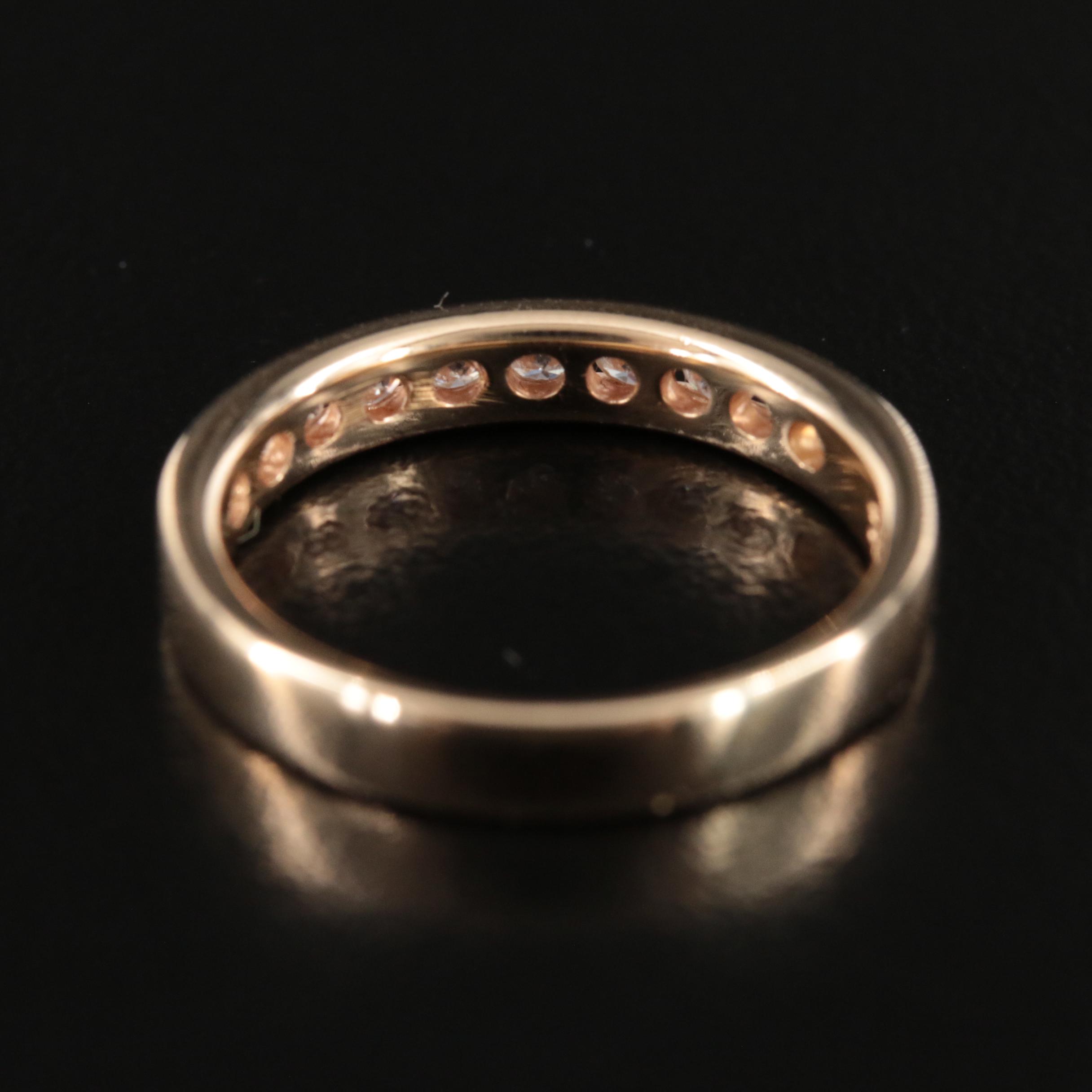 14K 0.48 CTW Diamond Channel Set Band