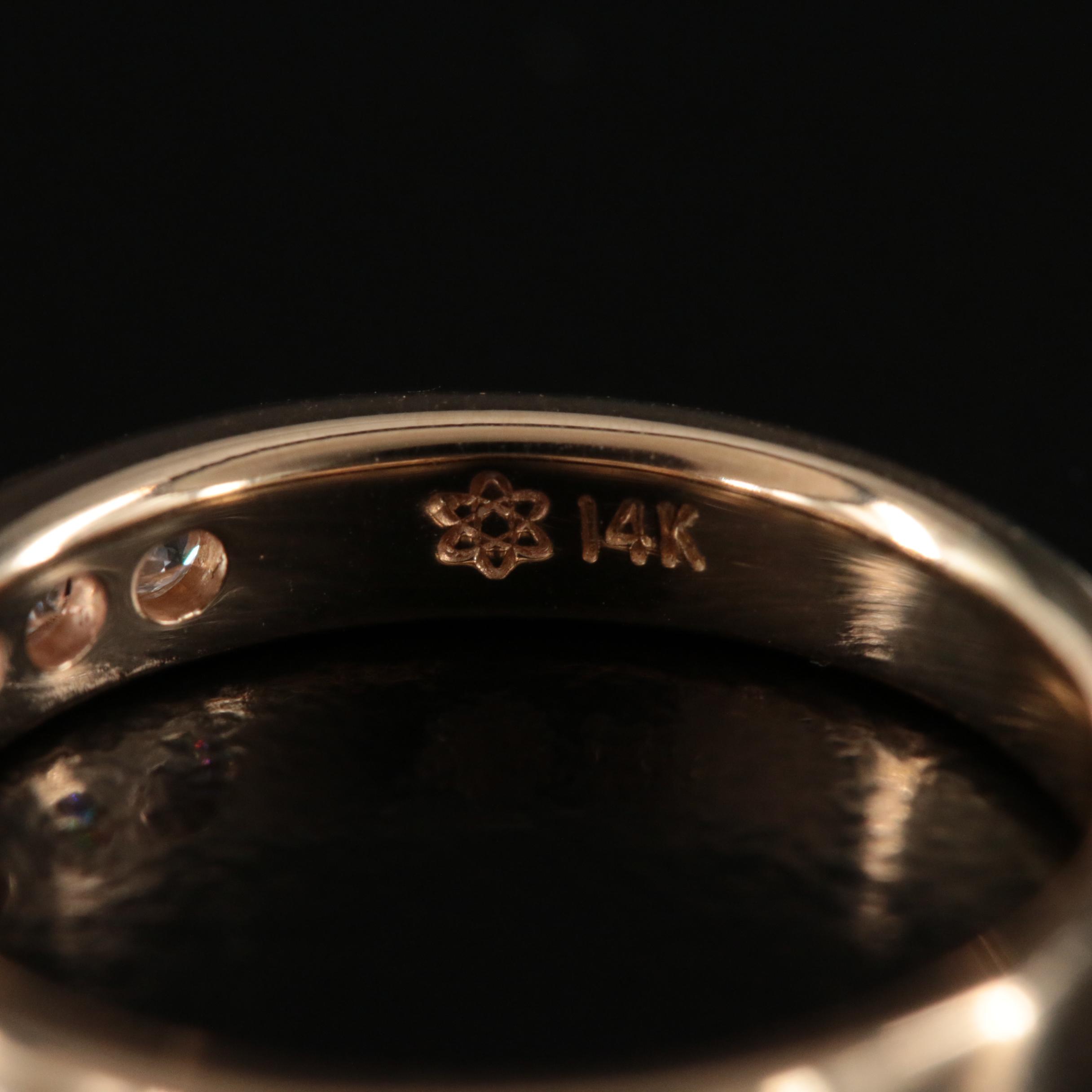 14K 0.48 CTW Diamond Channel Set Band