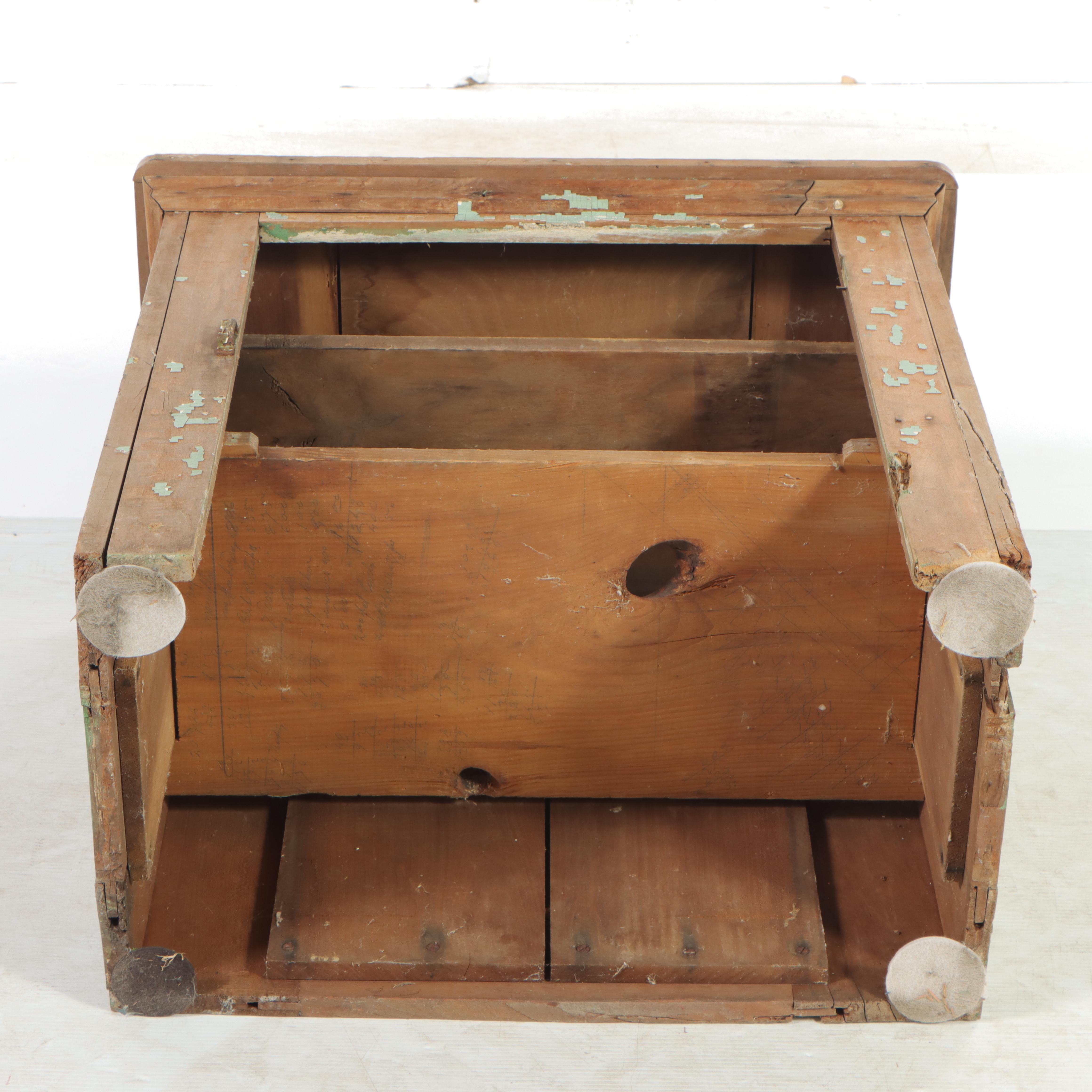 Gothic Revival Pine Tabernacle Cabinet, 19th Century