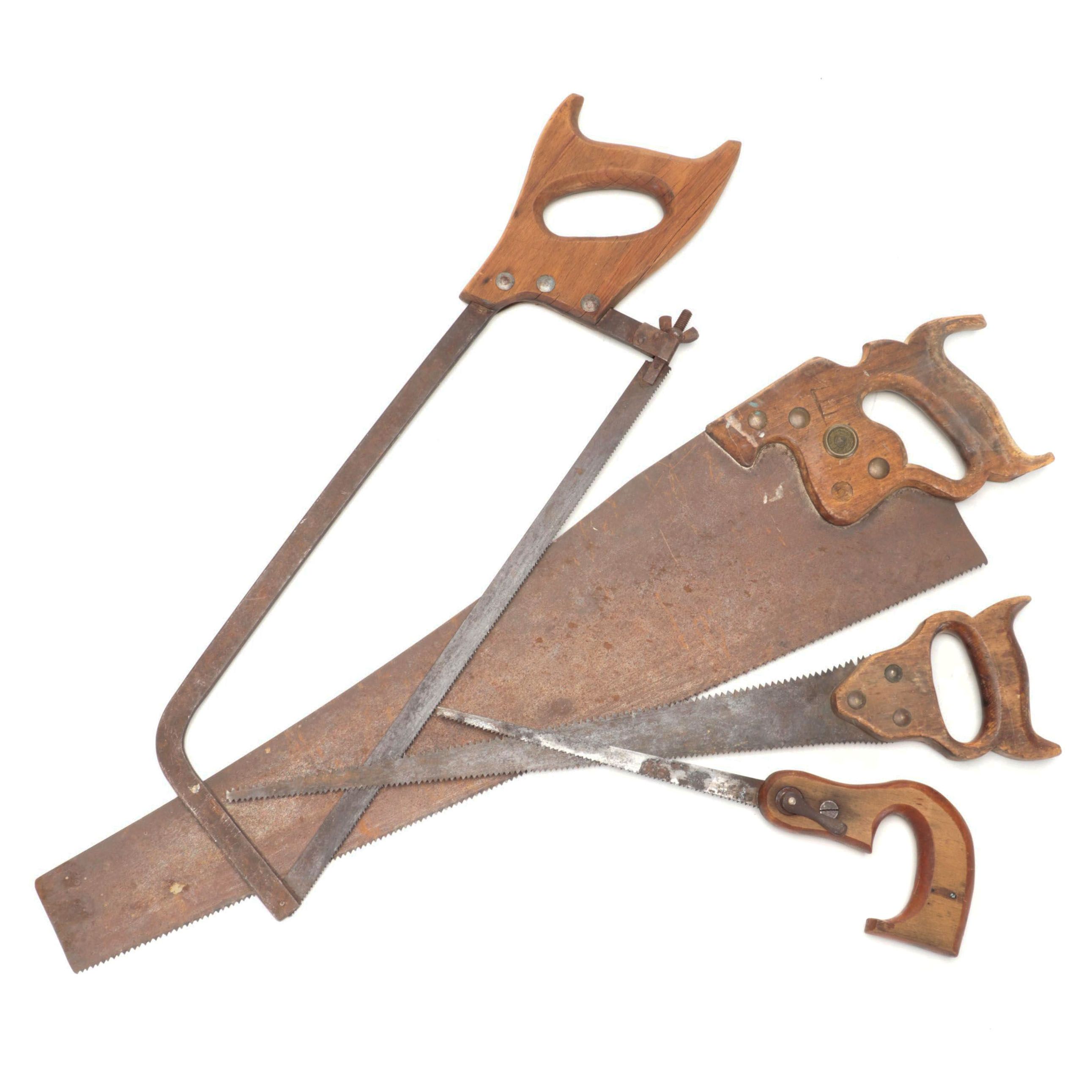 Frame Saw, Compass Saw, Crosscut Saw and Keyhole Saw