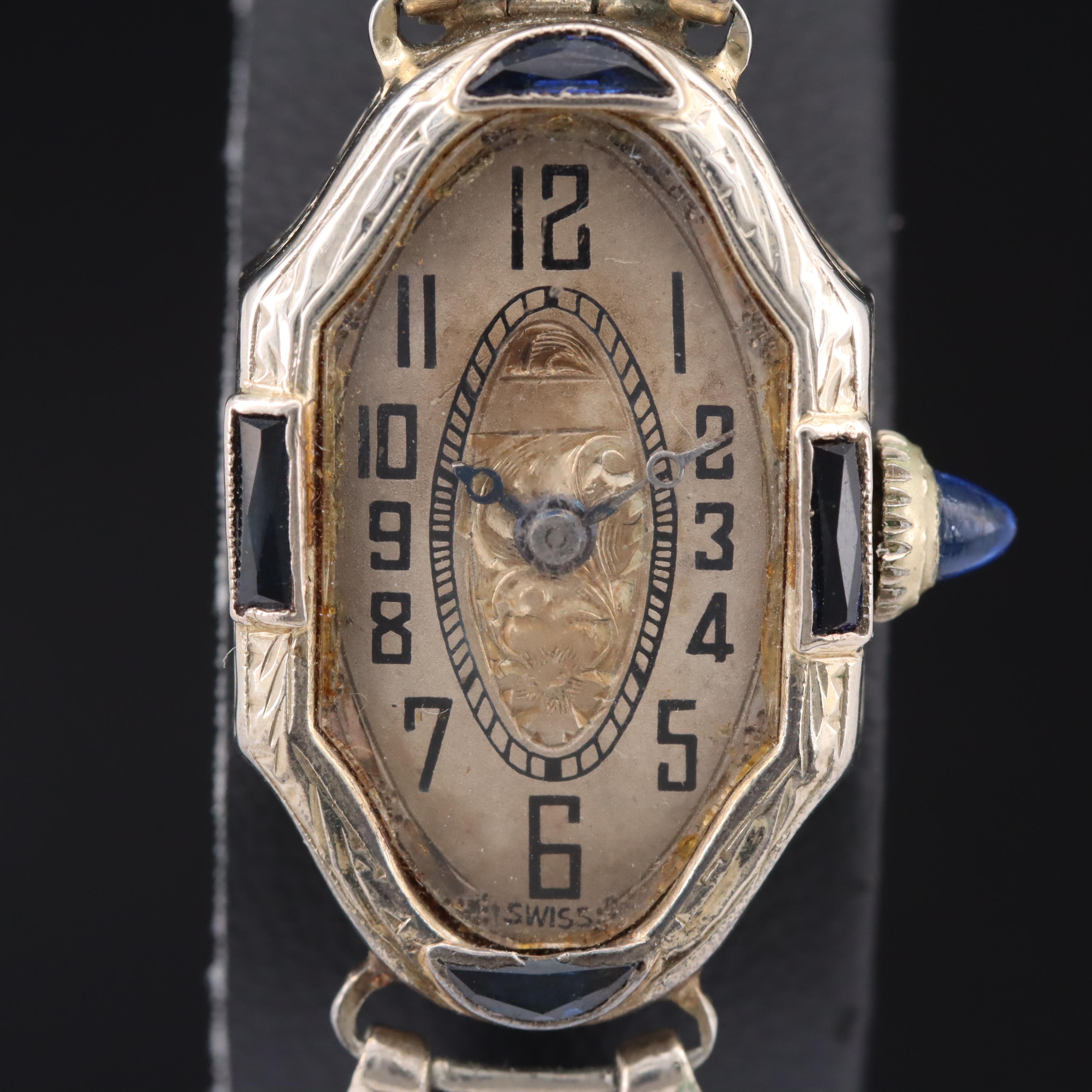 18K Helbros Vintage Hand Wind Watch