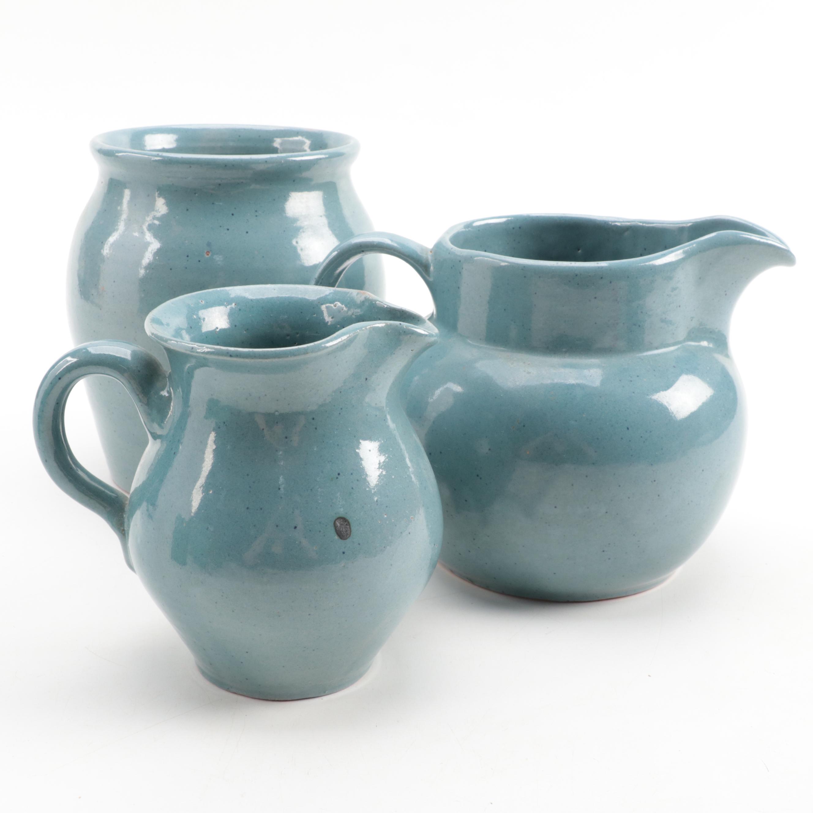 Bybee, Pat Huck and Other Pottery Vases, Pitcher, Mug and Bowl