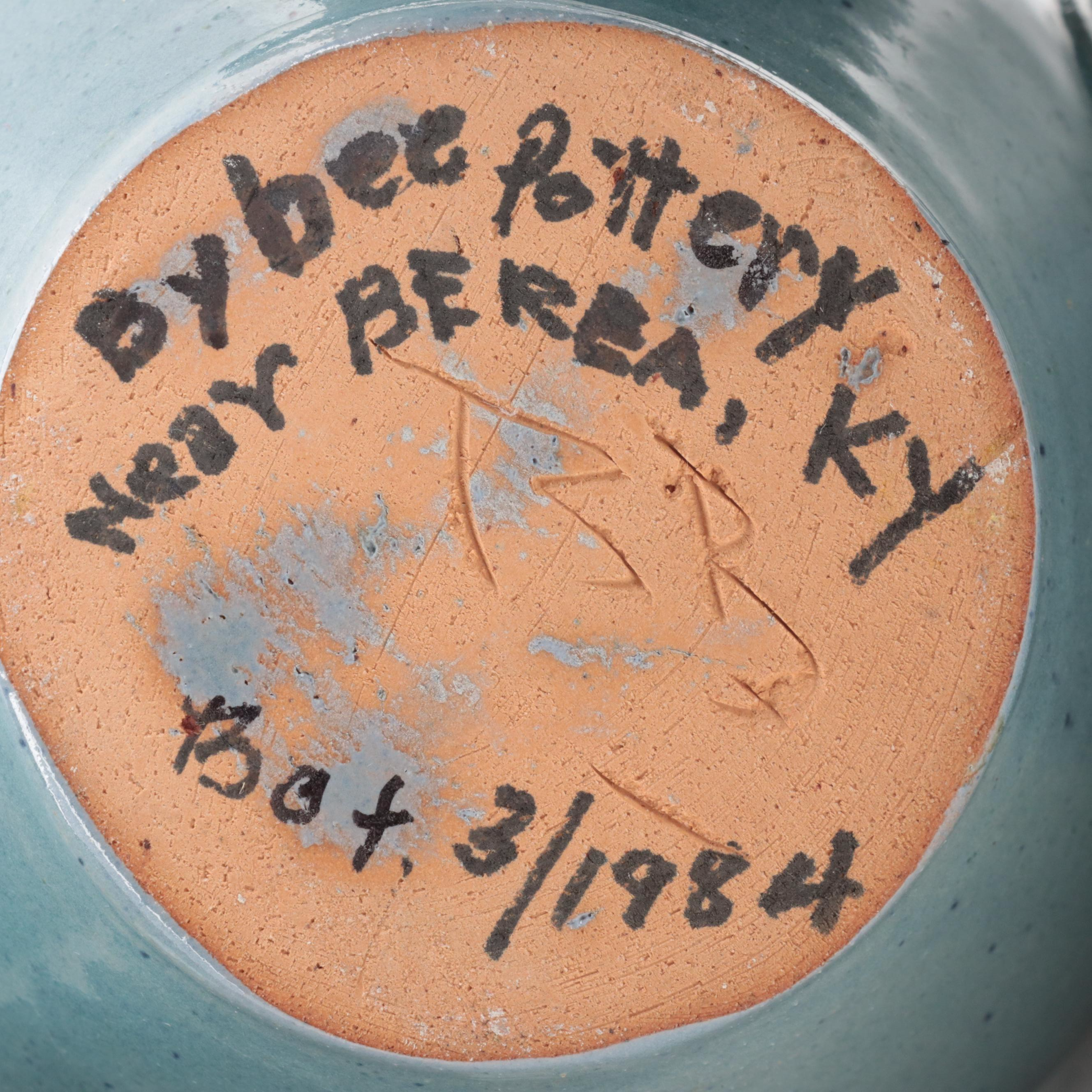 Bybee, Pat Huck and Other Pottery Vases, Pitcher, Mug and Bowl