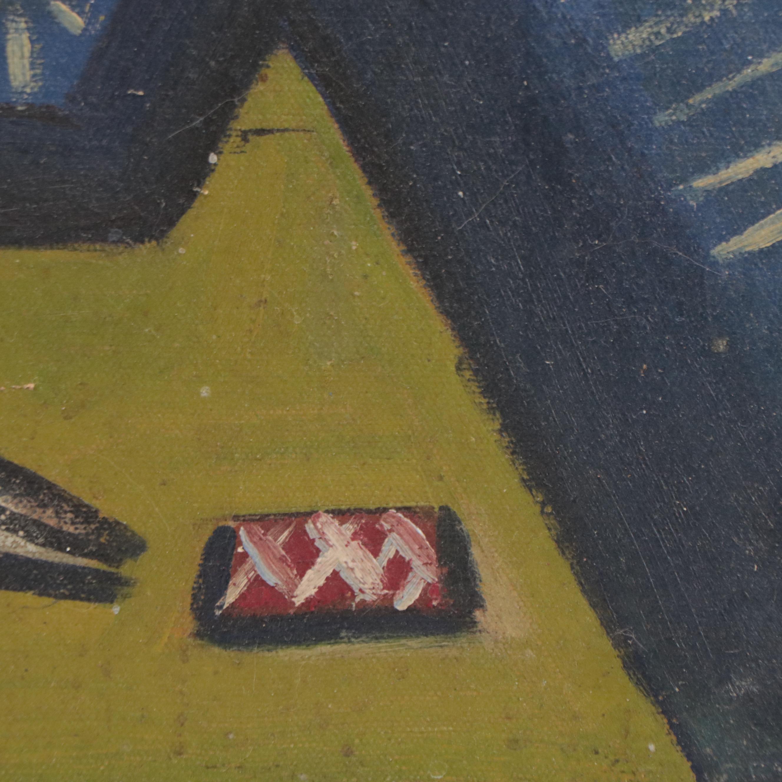 E. Shapira Figural Oil Painting "Adolescents"