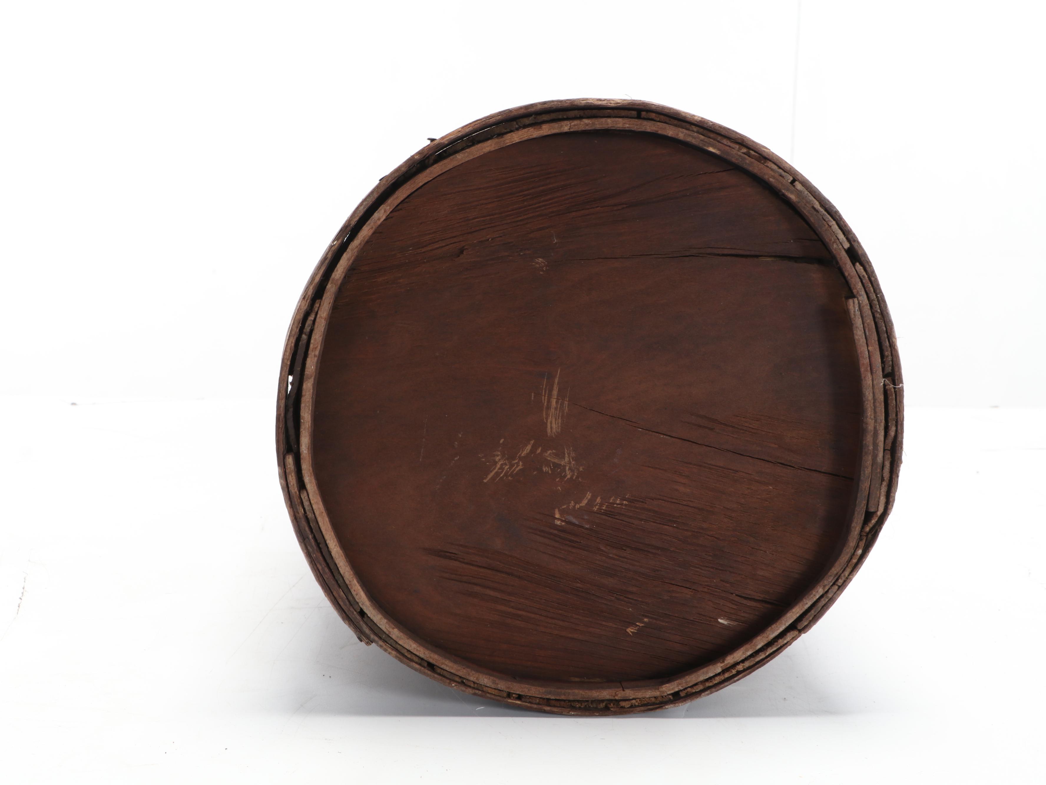 Metal Oil Can With Wooden Crate, Early 20th Century