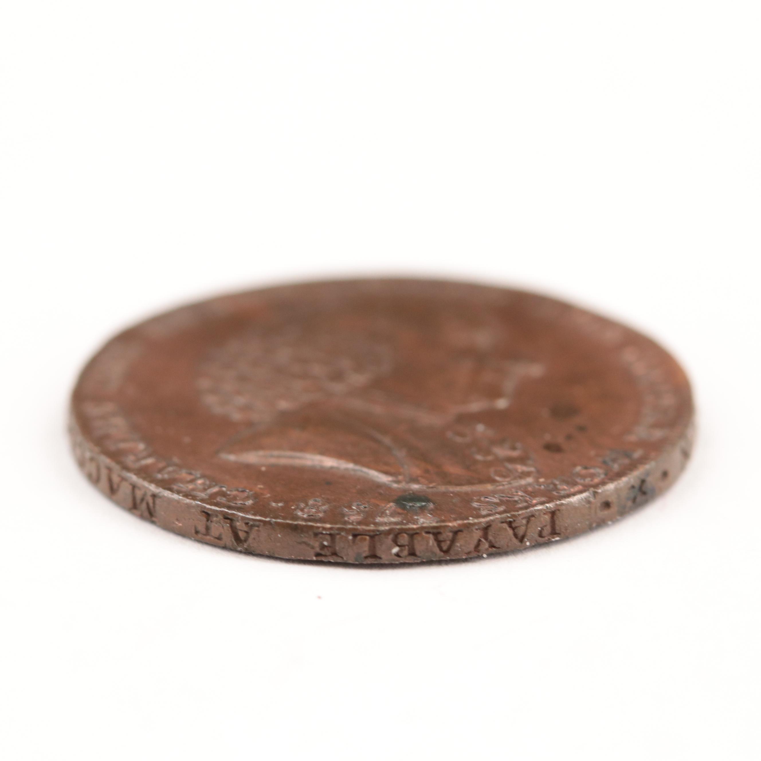 1792 British Half Penny