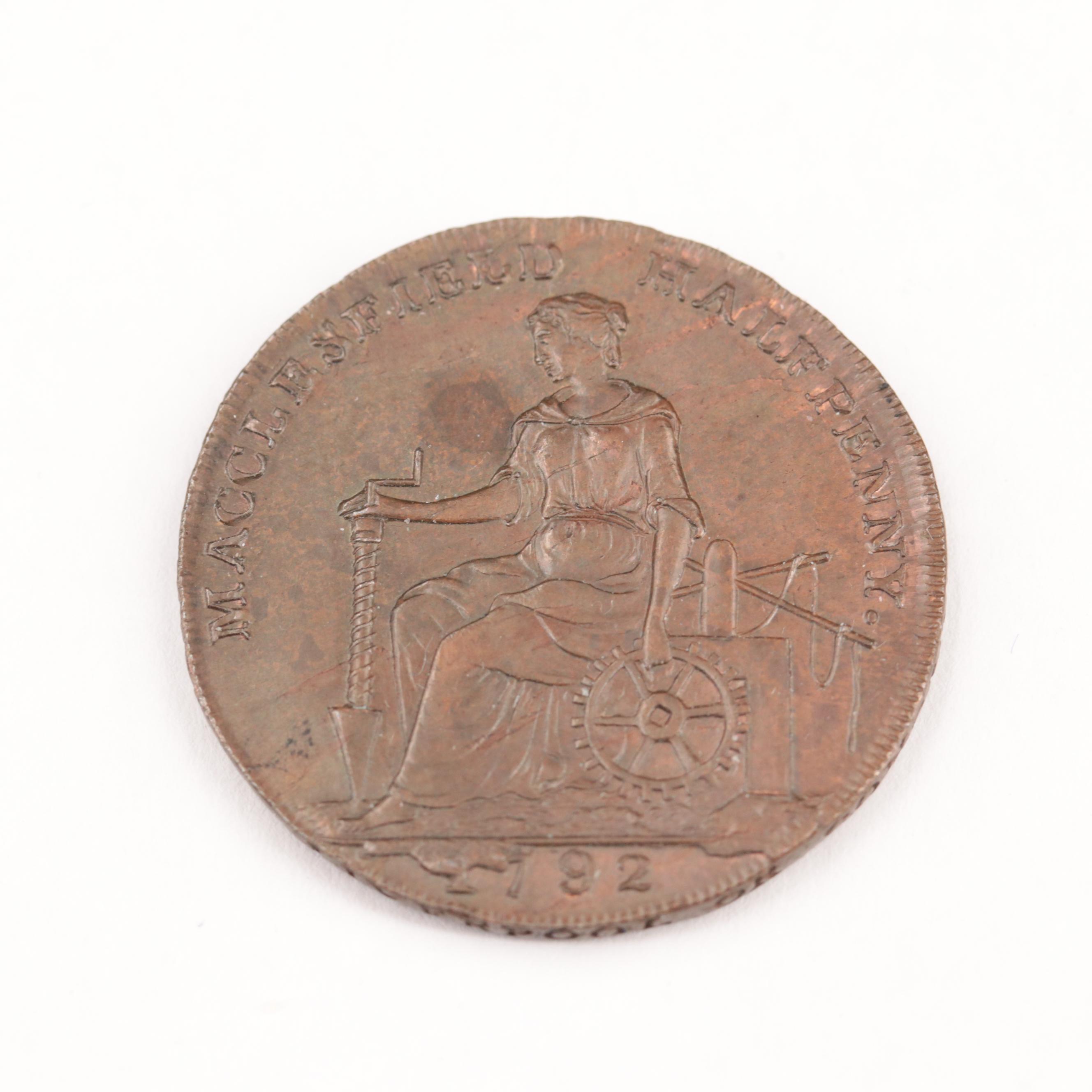 1792 British Half Penny