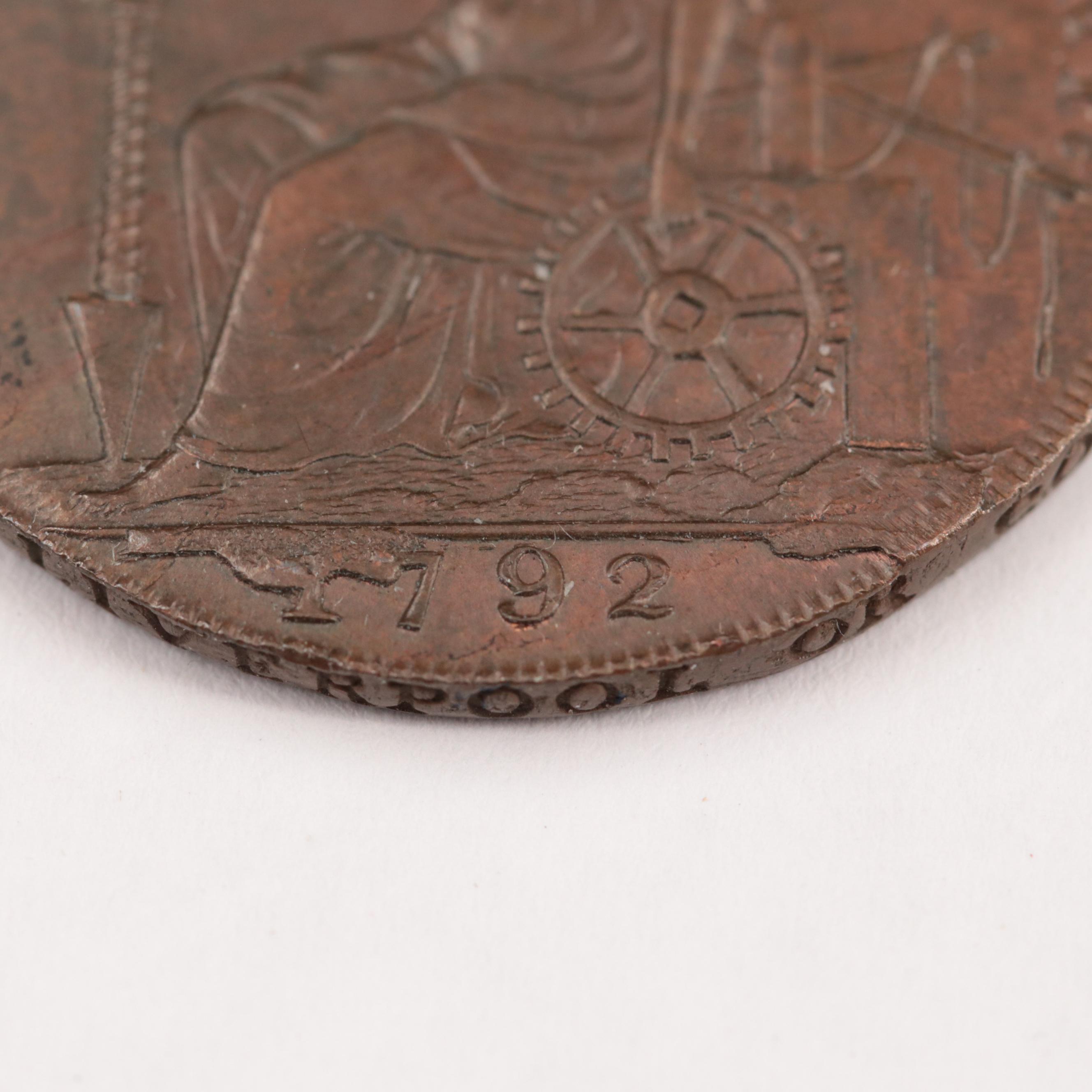 1792 British Half Penny