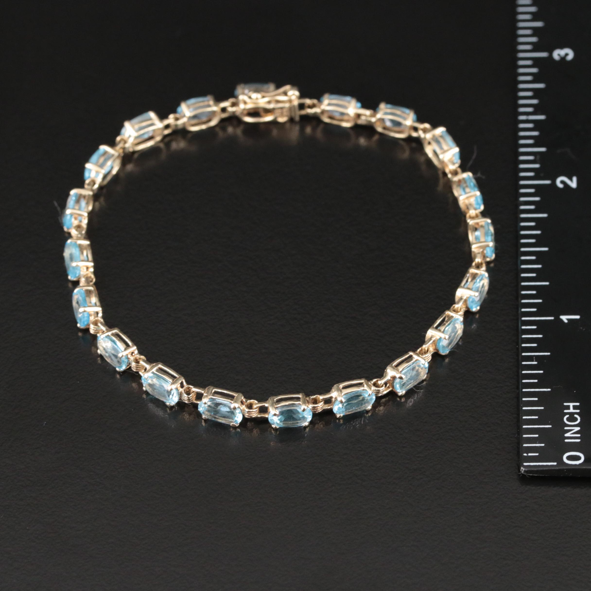 10K Topaz Bracelet