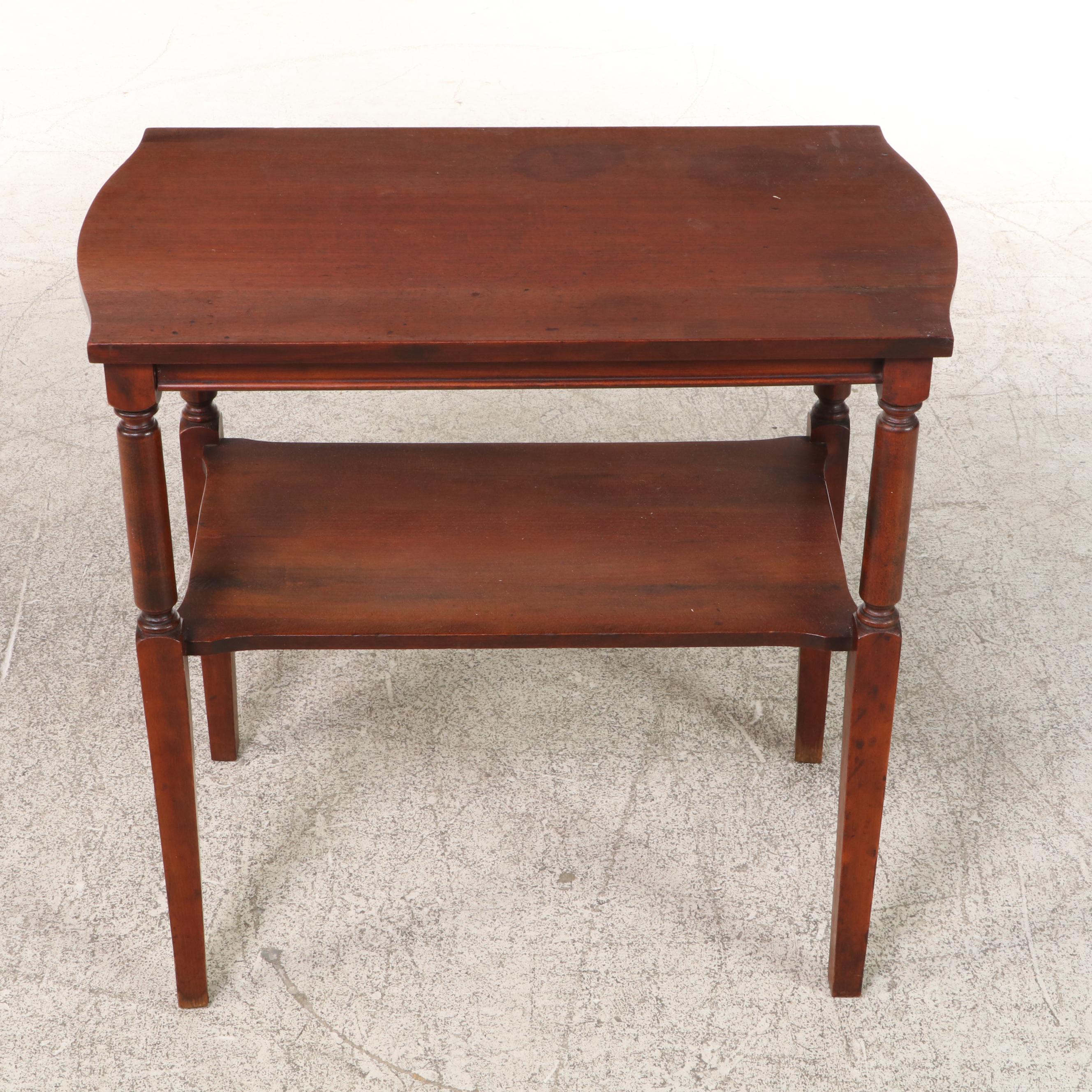 Mahogany Tiered Side Table, Mid-20th Century