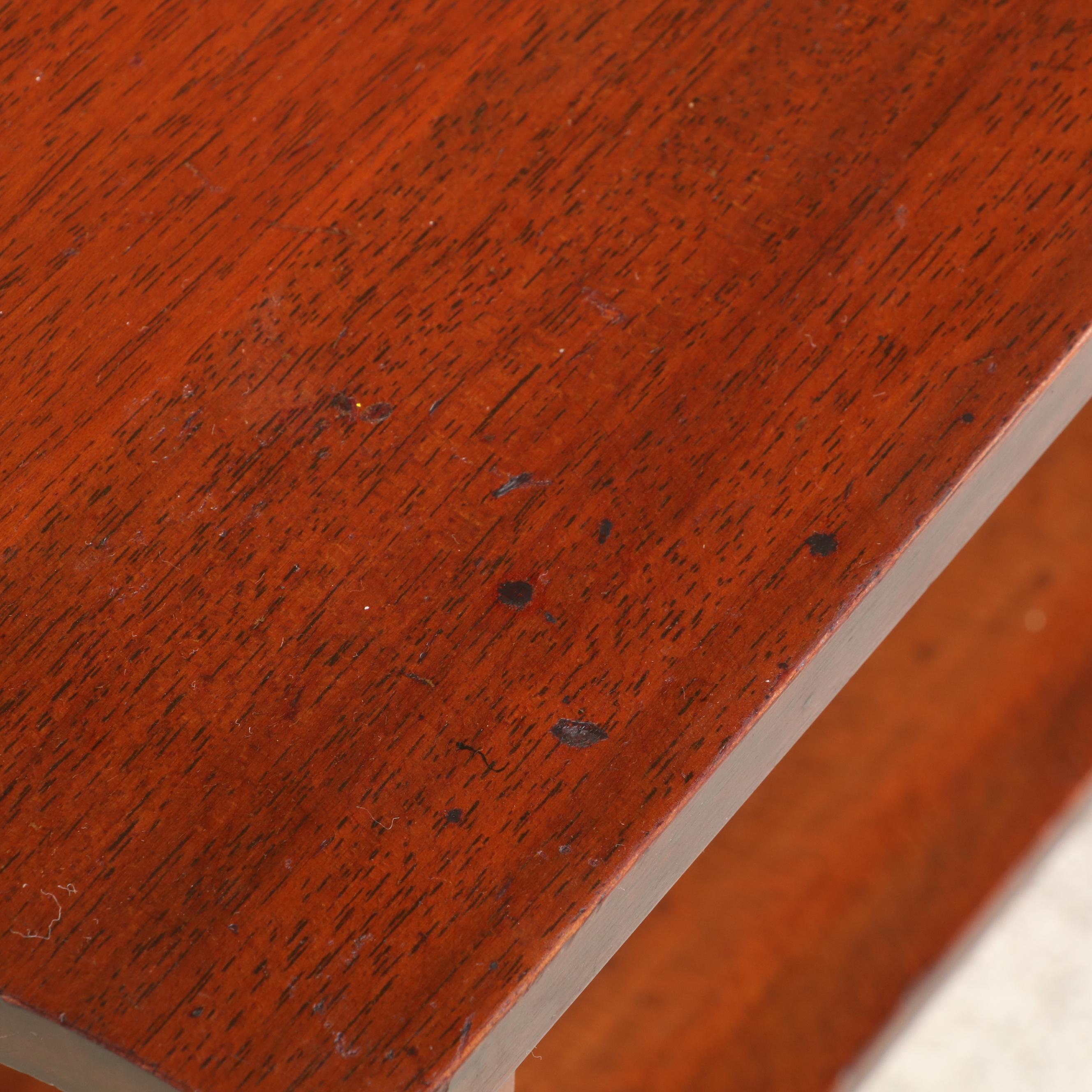 Mahogany Tiered Side Table, Mid-20th Century