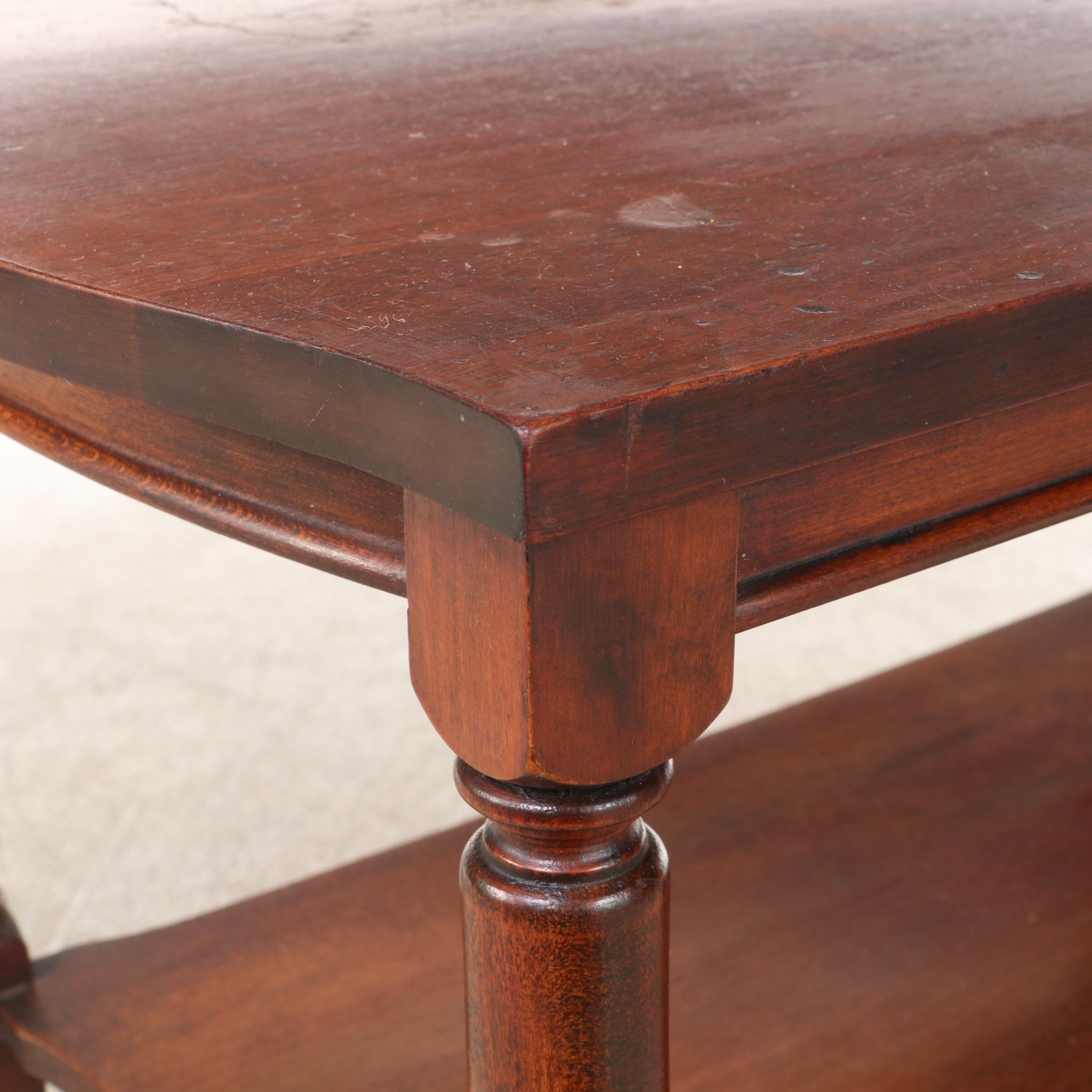 Mahogany Tiered Side Table, Mid-20th Century