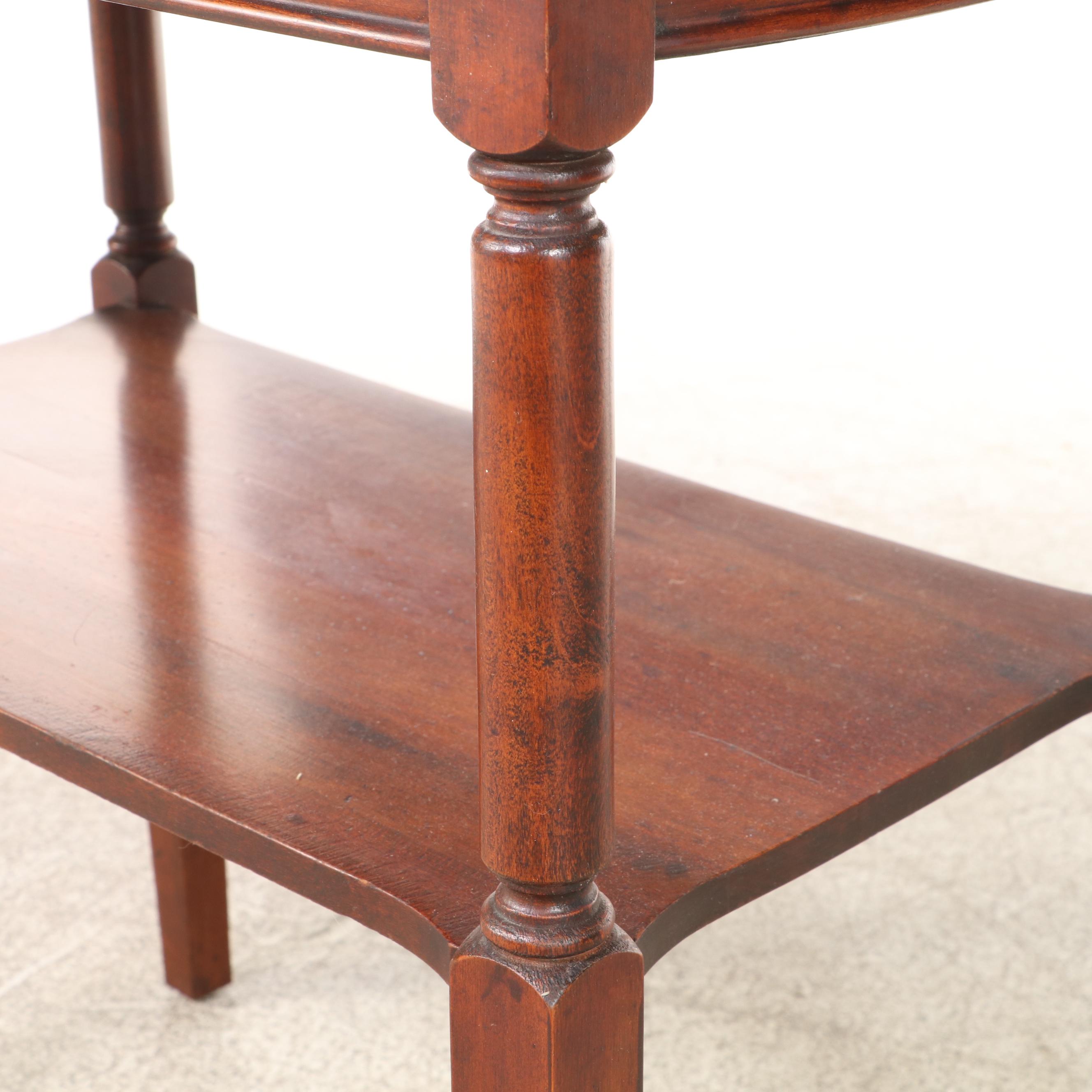 Mahogany Tiered Side Table, Mid-20th Century