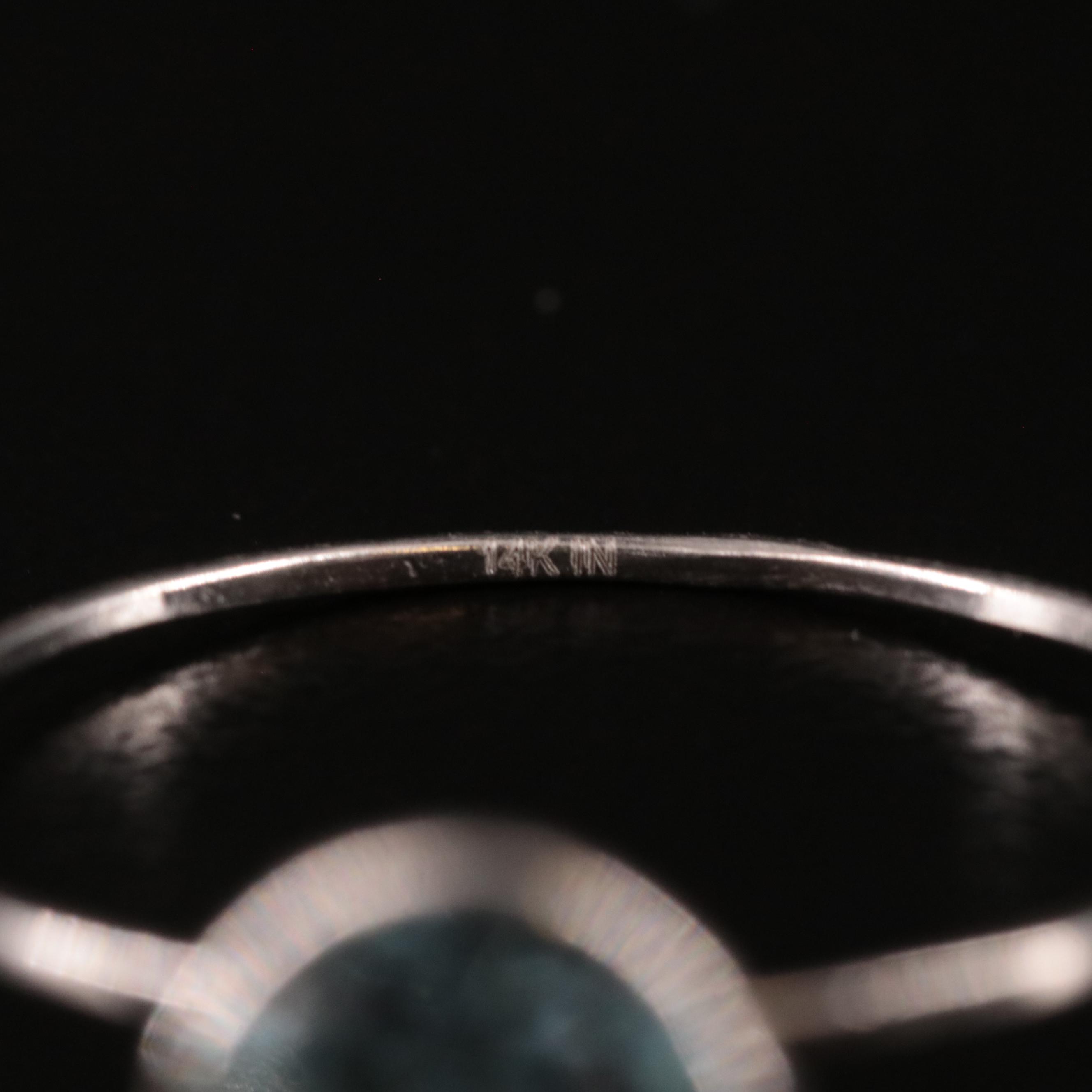 14K Blue Topaz Ring