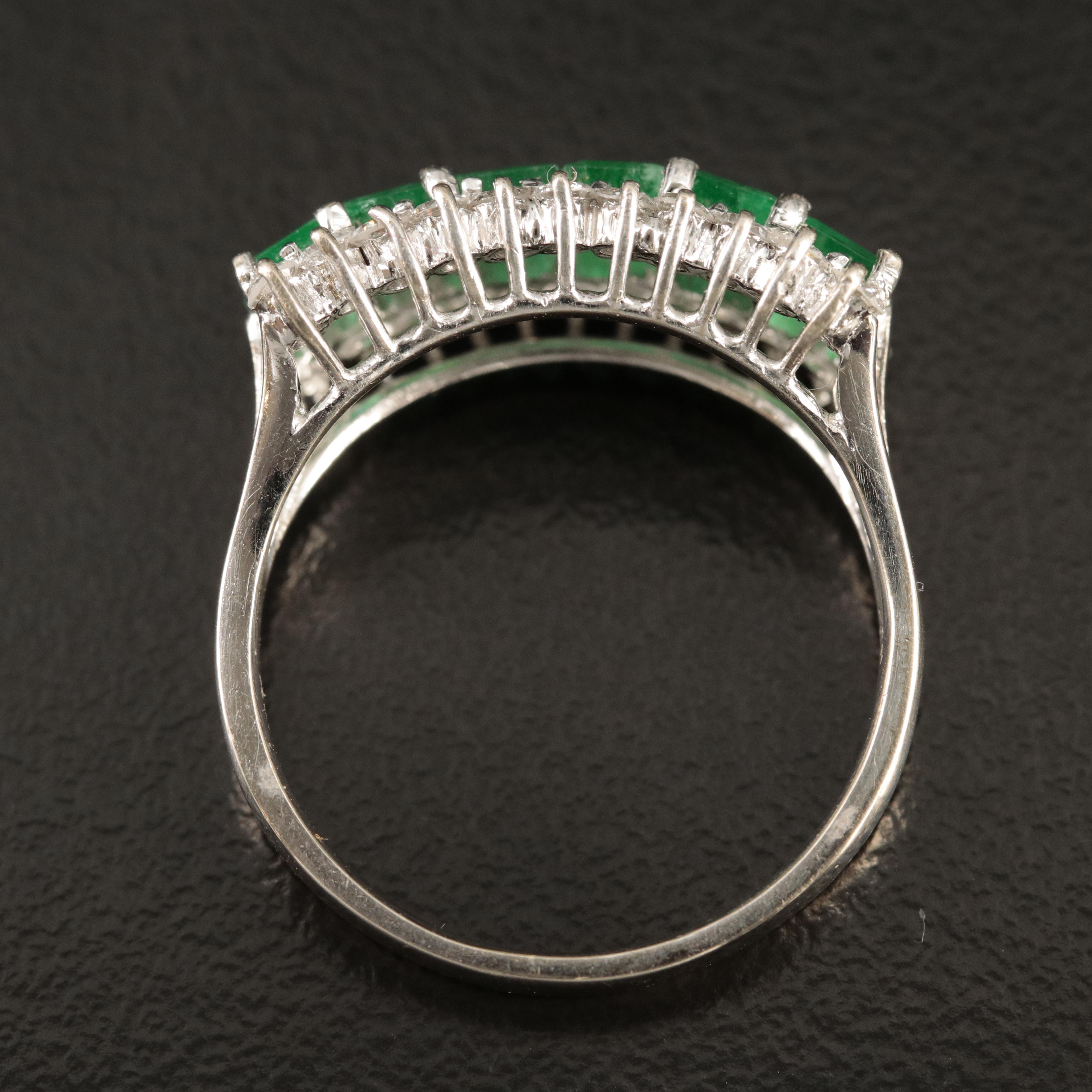 14K Emerald and Diamond Ring