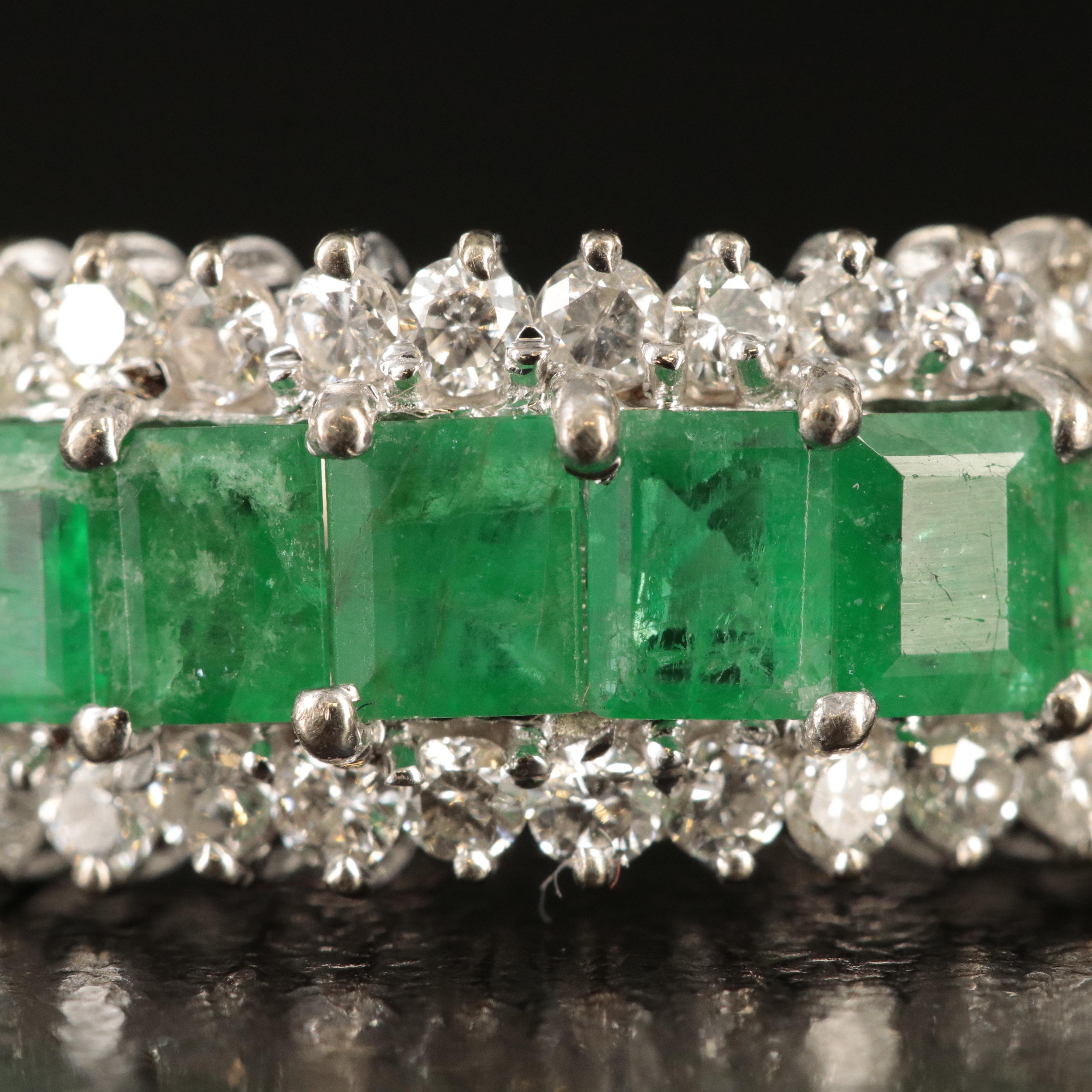 14K Emerald and Diamond Ring