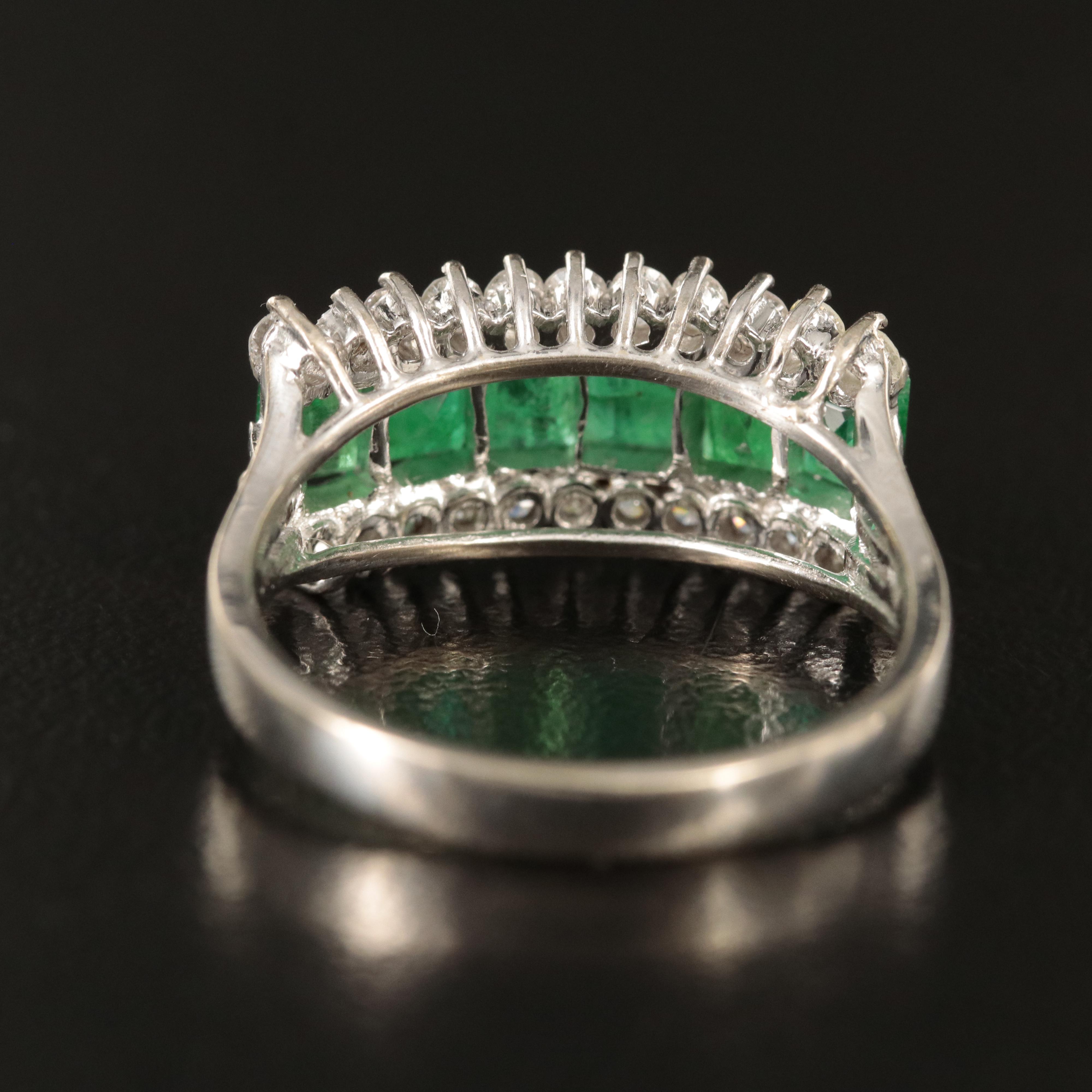14K Emerald and Diamond Ring