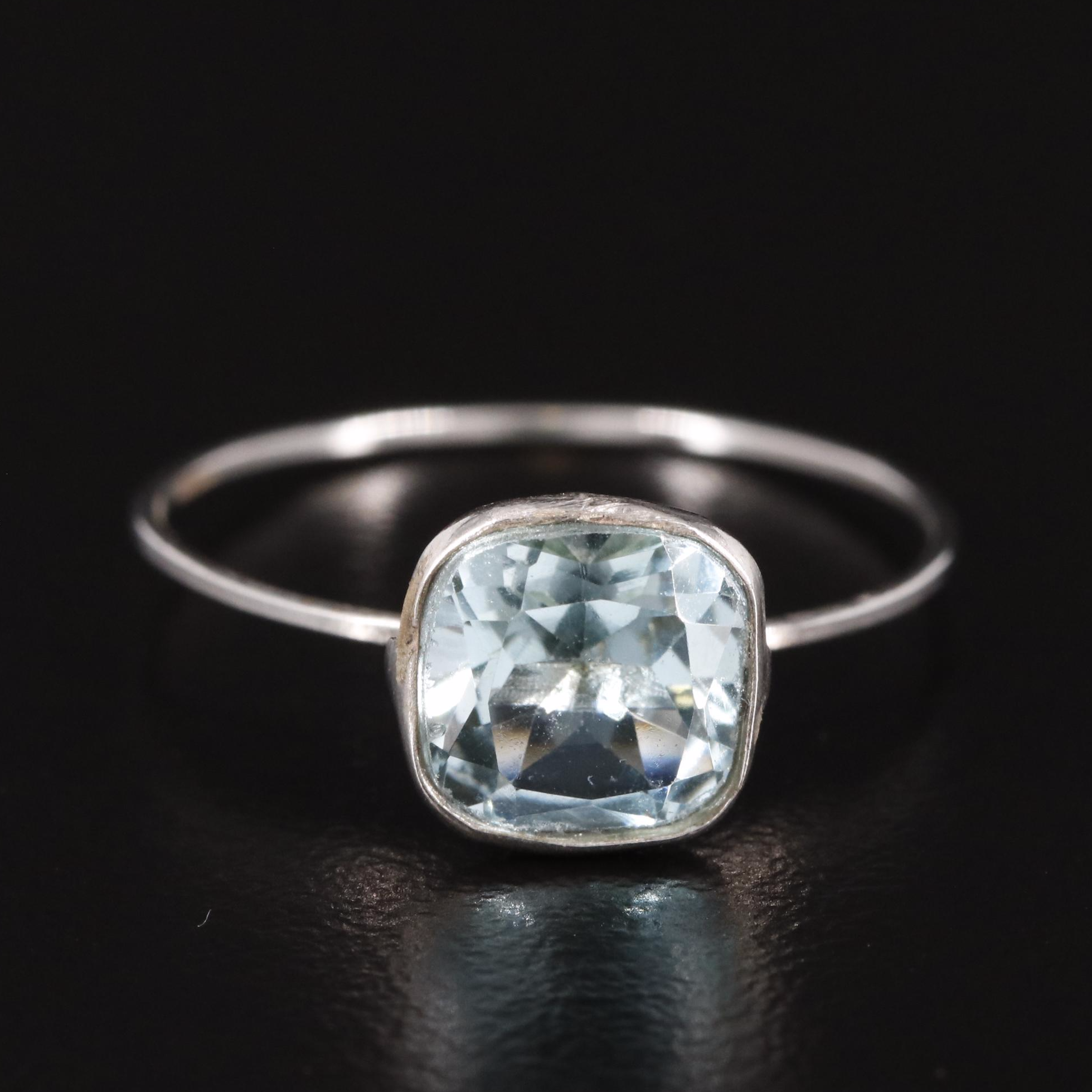 14K Blue Topaz Ring
