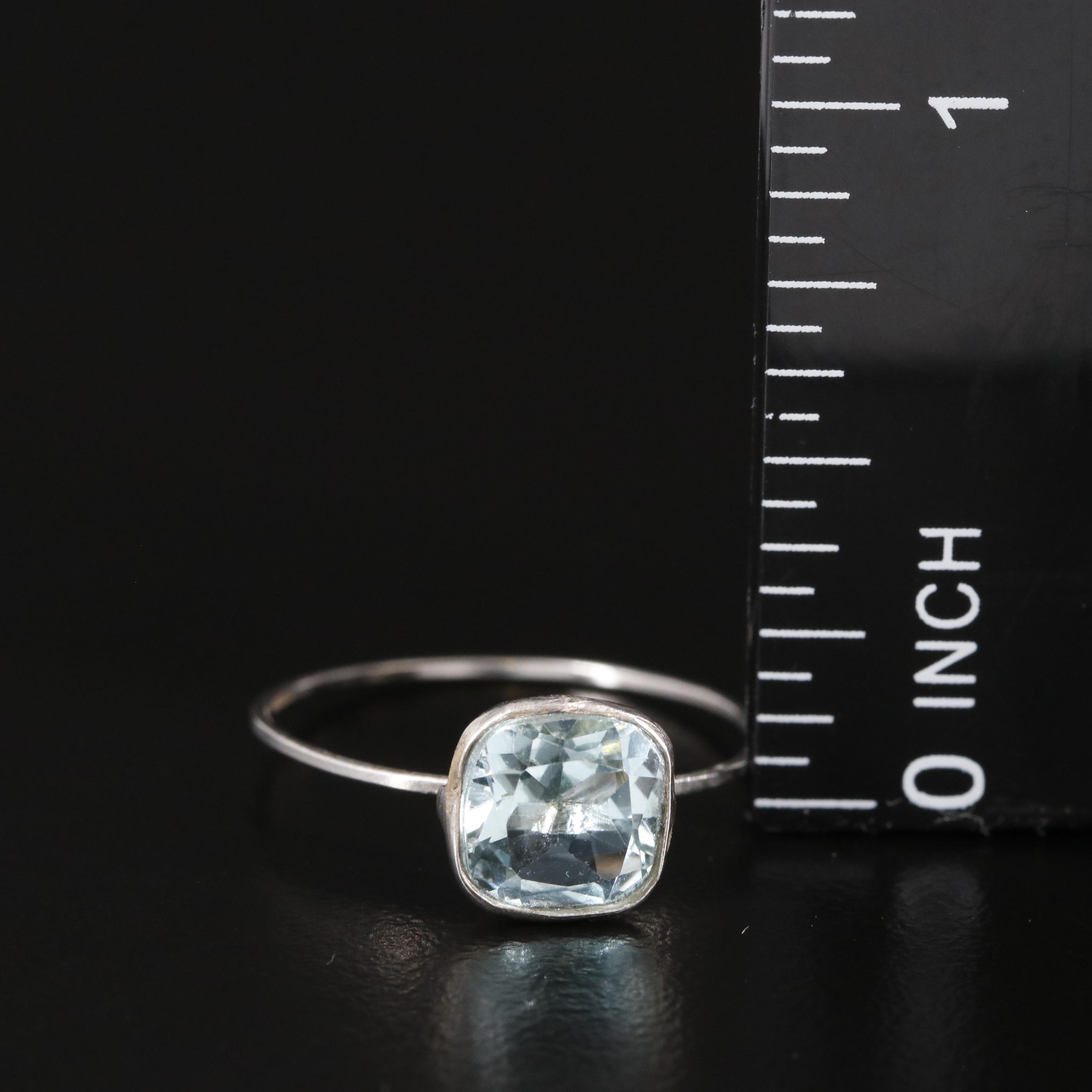 14K Blue Topaz Ring