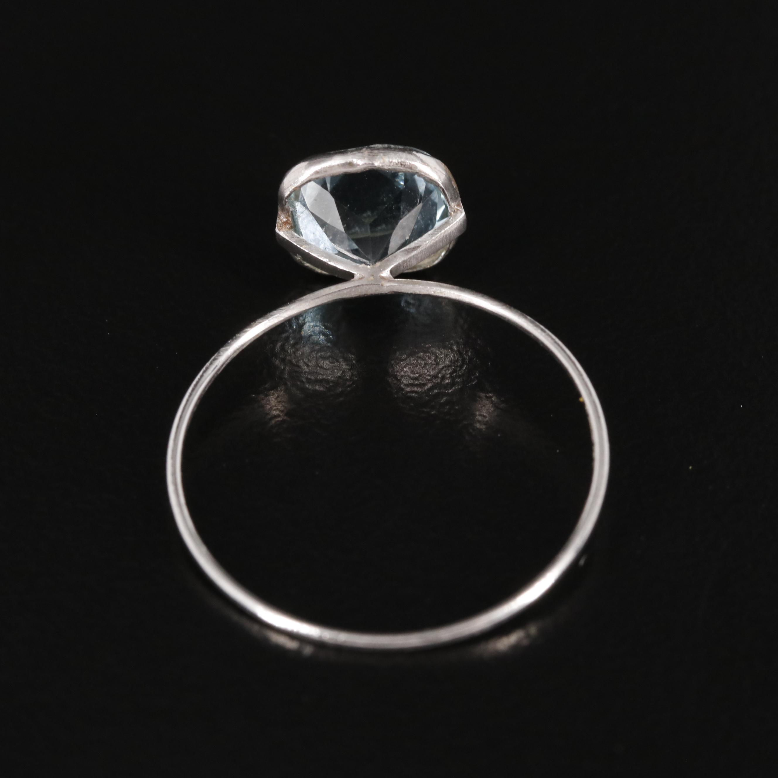 14K Blue Topaz Ring