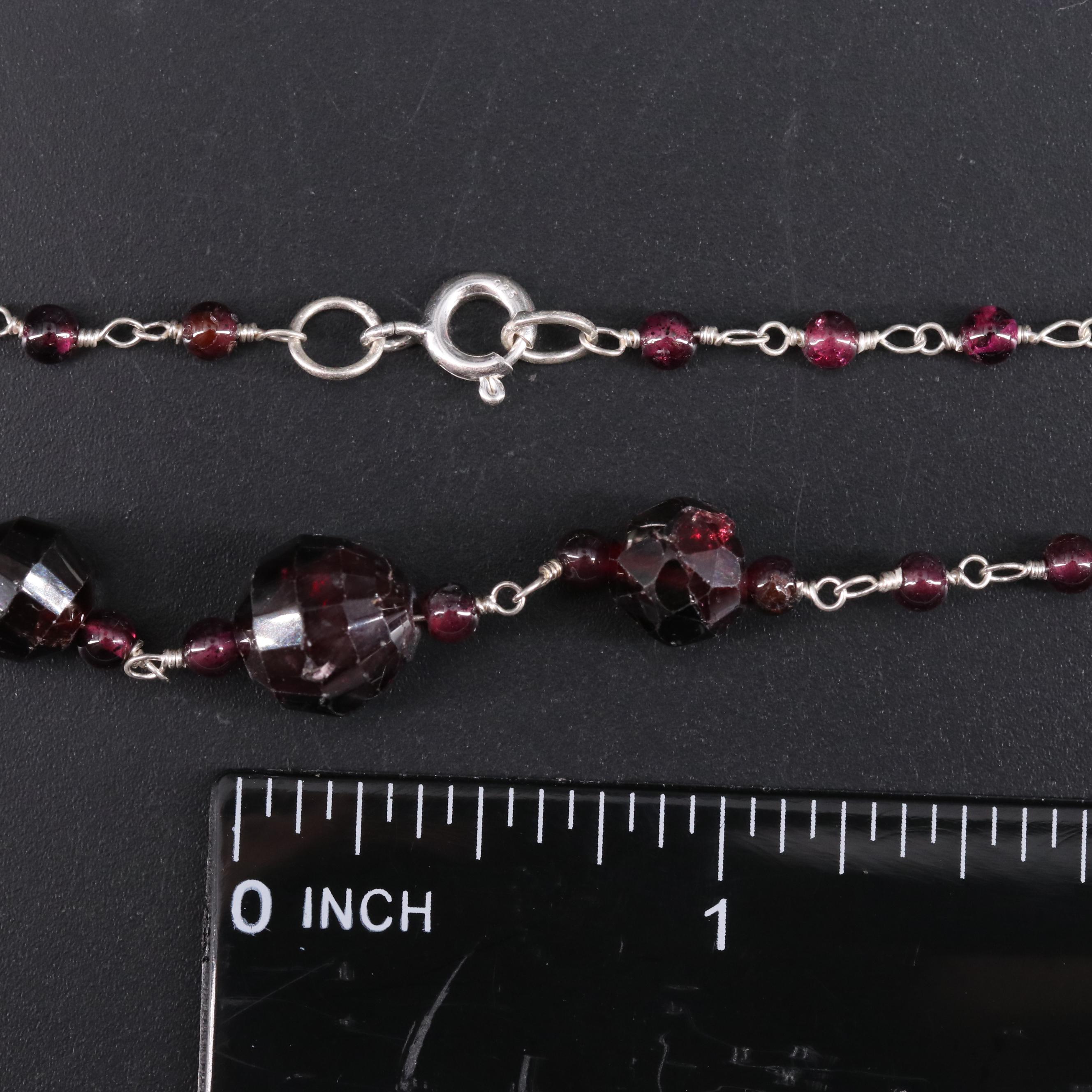 Sterling Silver Gemstone Necklace