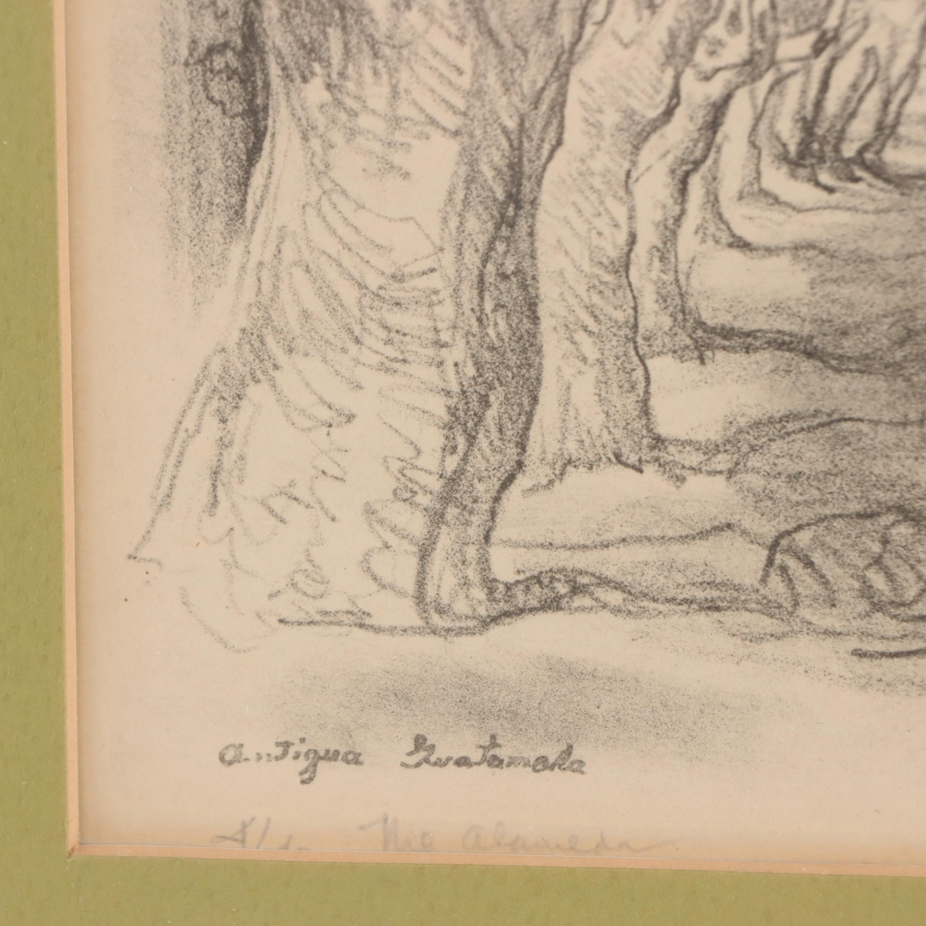 Reginald Grooms Lithograph "The Alameda," 1932