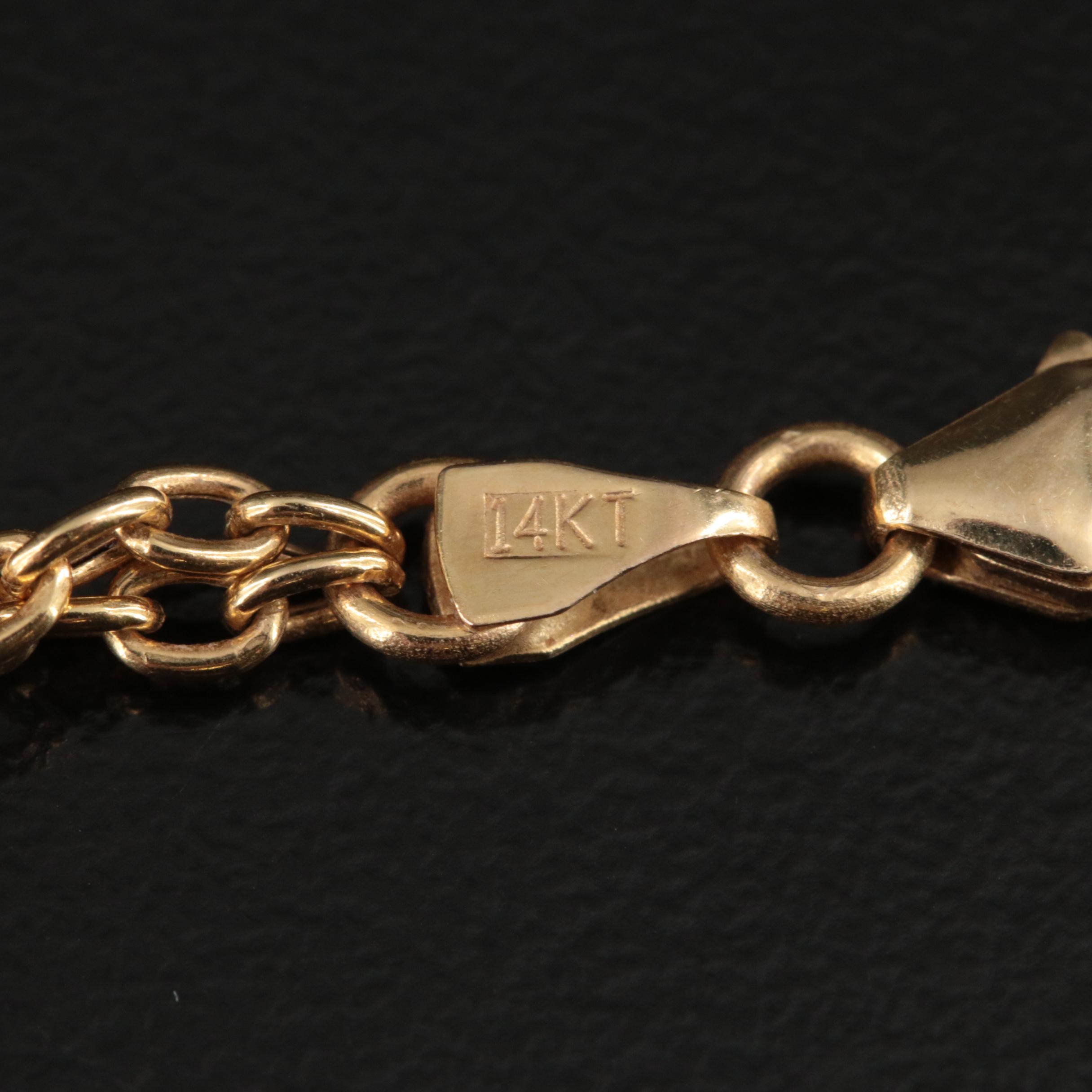 Milros 14K Venetian Art Glass Heart Drop Necklace