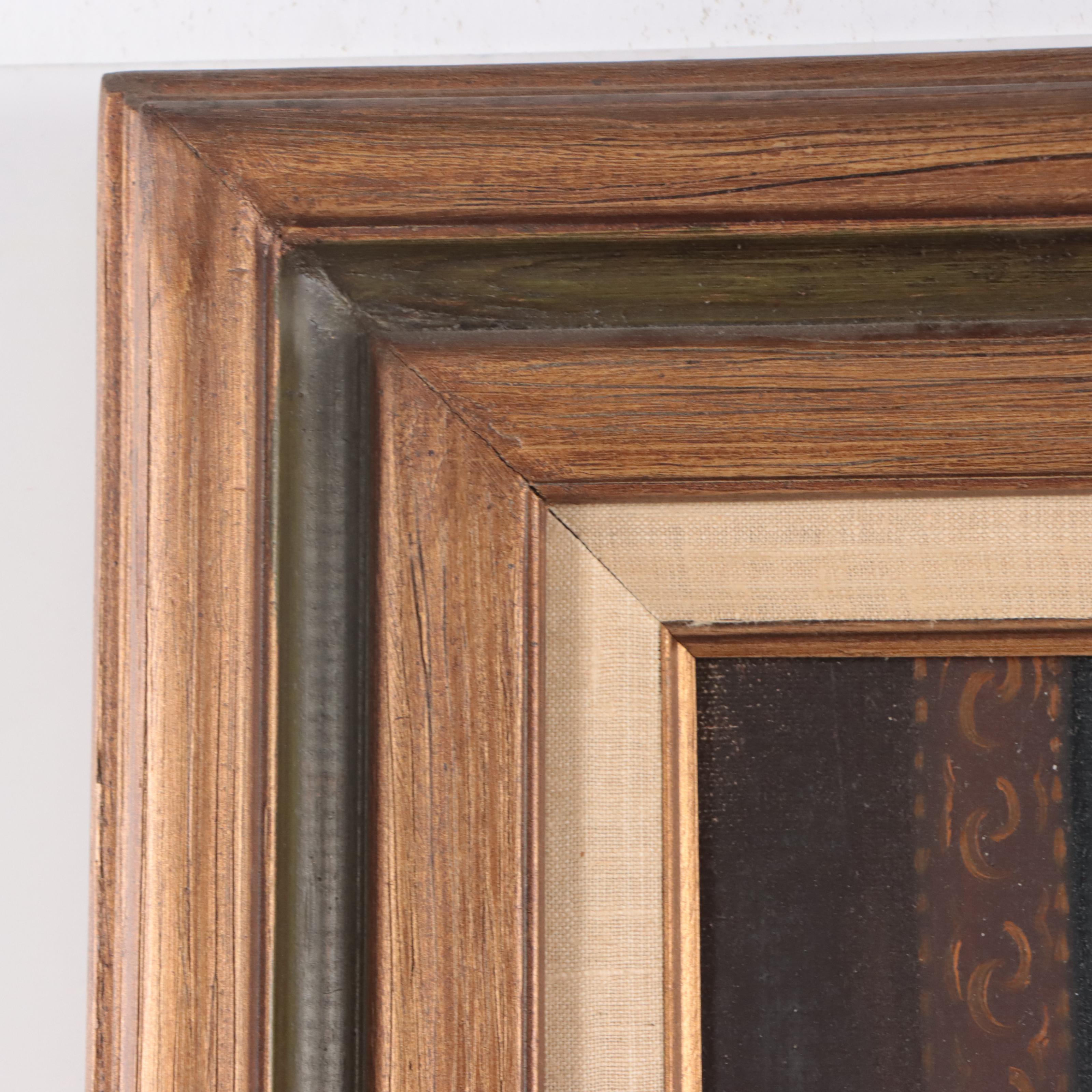 Portrait Oil Painting of a Rabbi, Late 20th Century