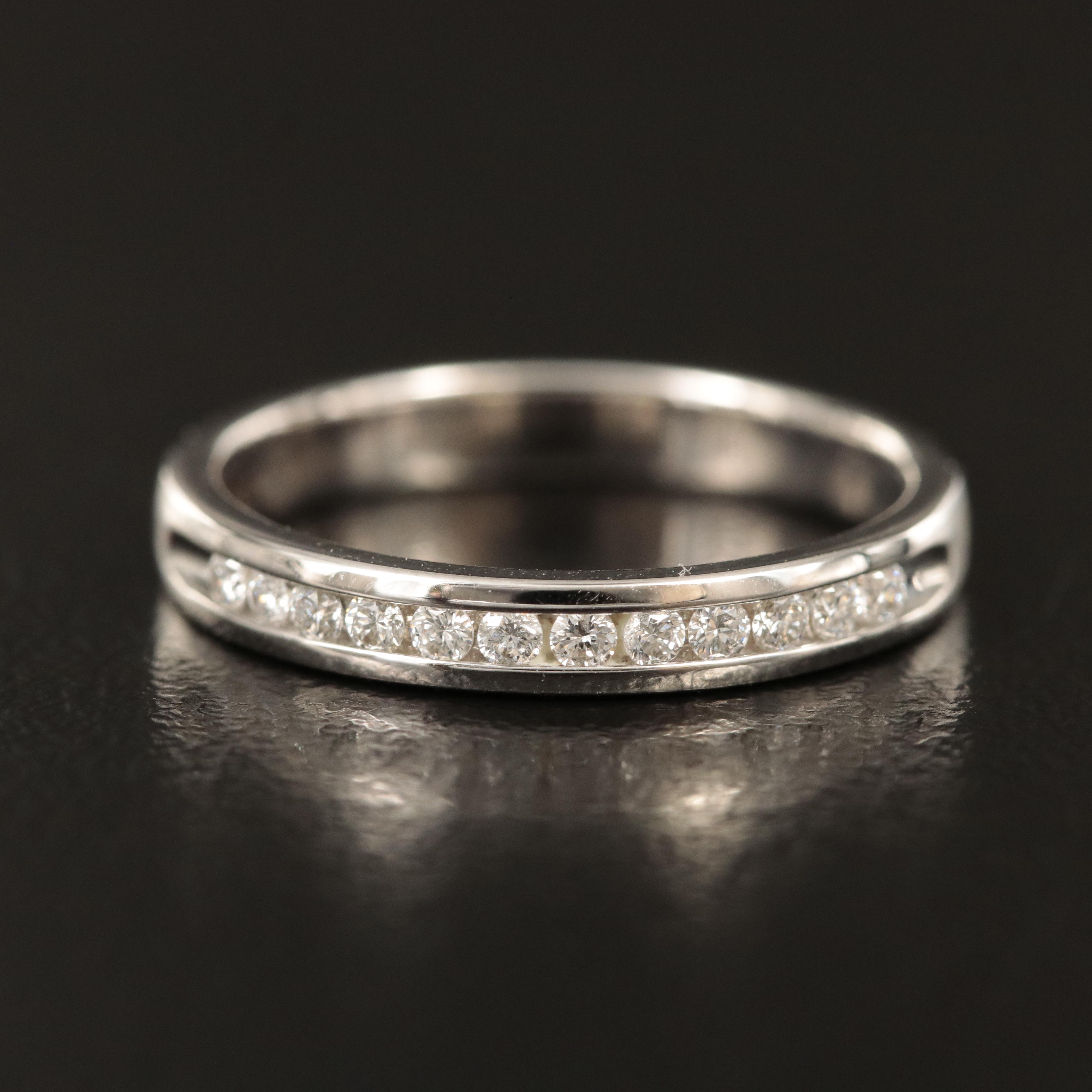 Ben Bridge 14K 0.20 CTW Diamond Channel Band