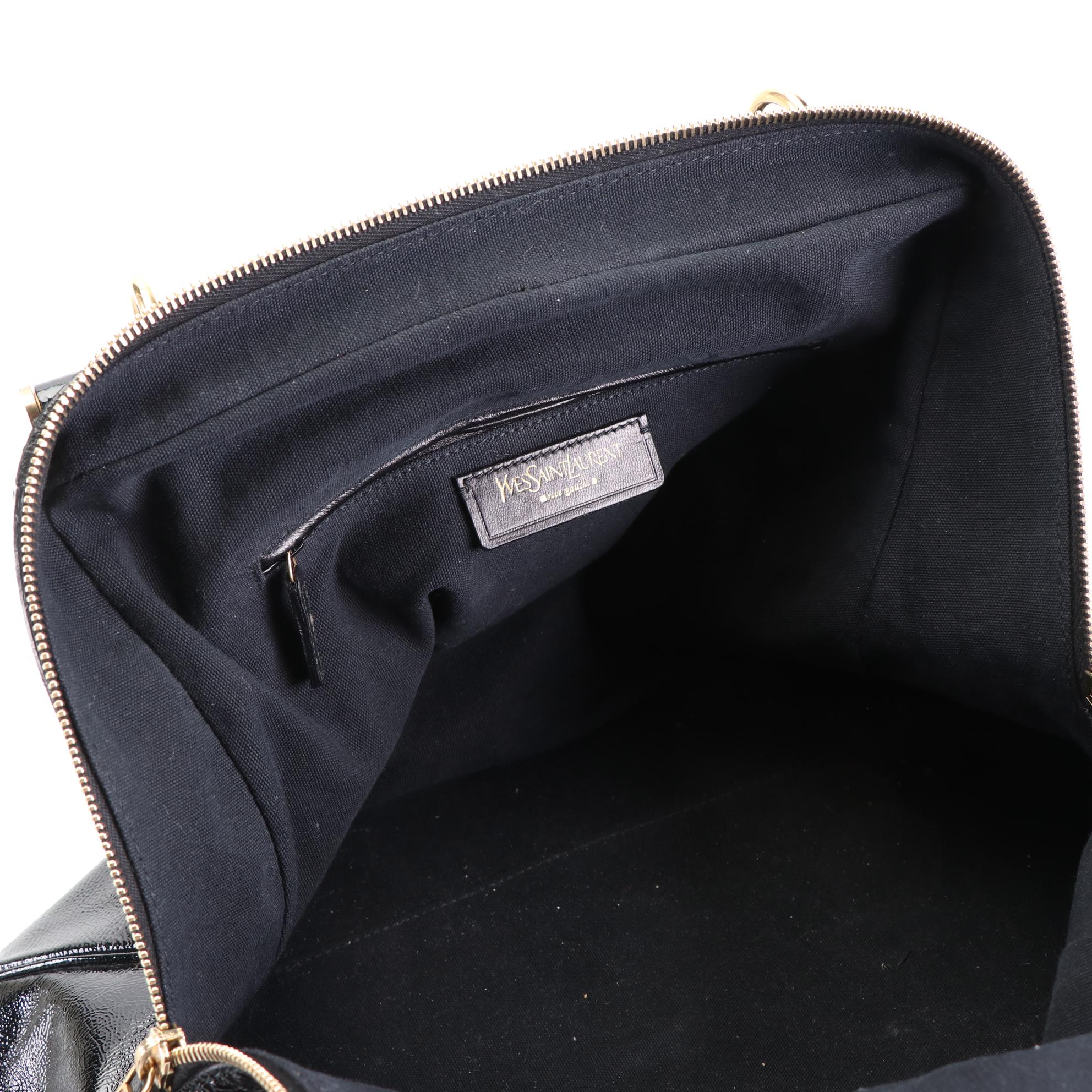 Yves Saint Laurent Rive Gauche Majorelle Bag in Patent Leather