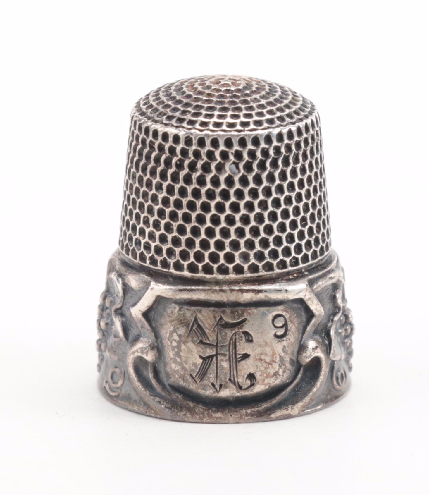 Clay and Ceramic Marbles with Sterling Silver Thimble, Puzzle Box and More