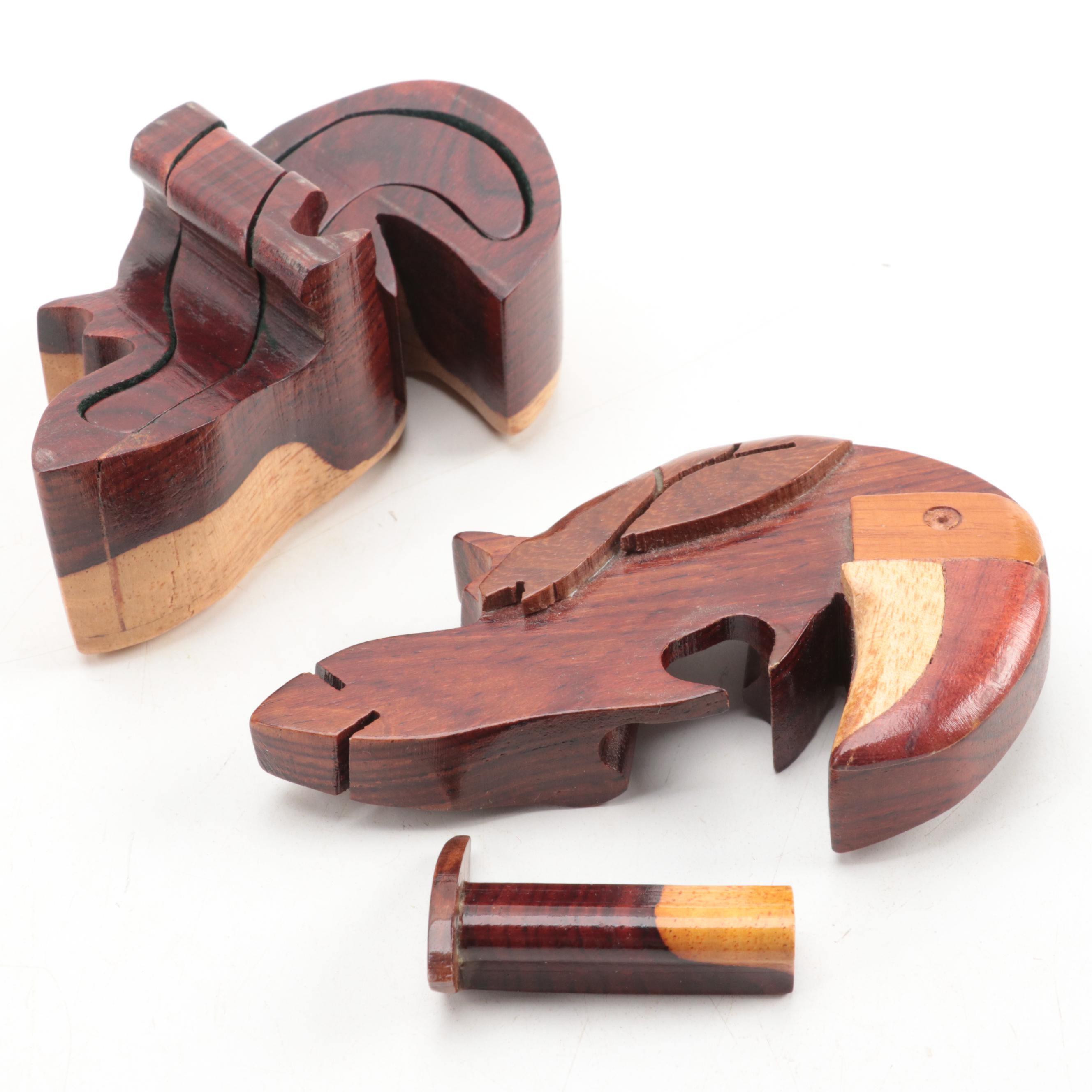 Clay and Ceramic Marbles with Sterling Silver Thimble, Puzzle Box and More