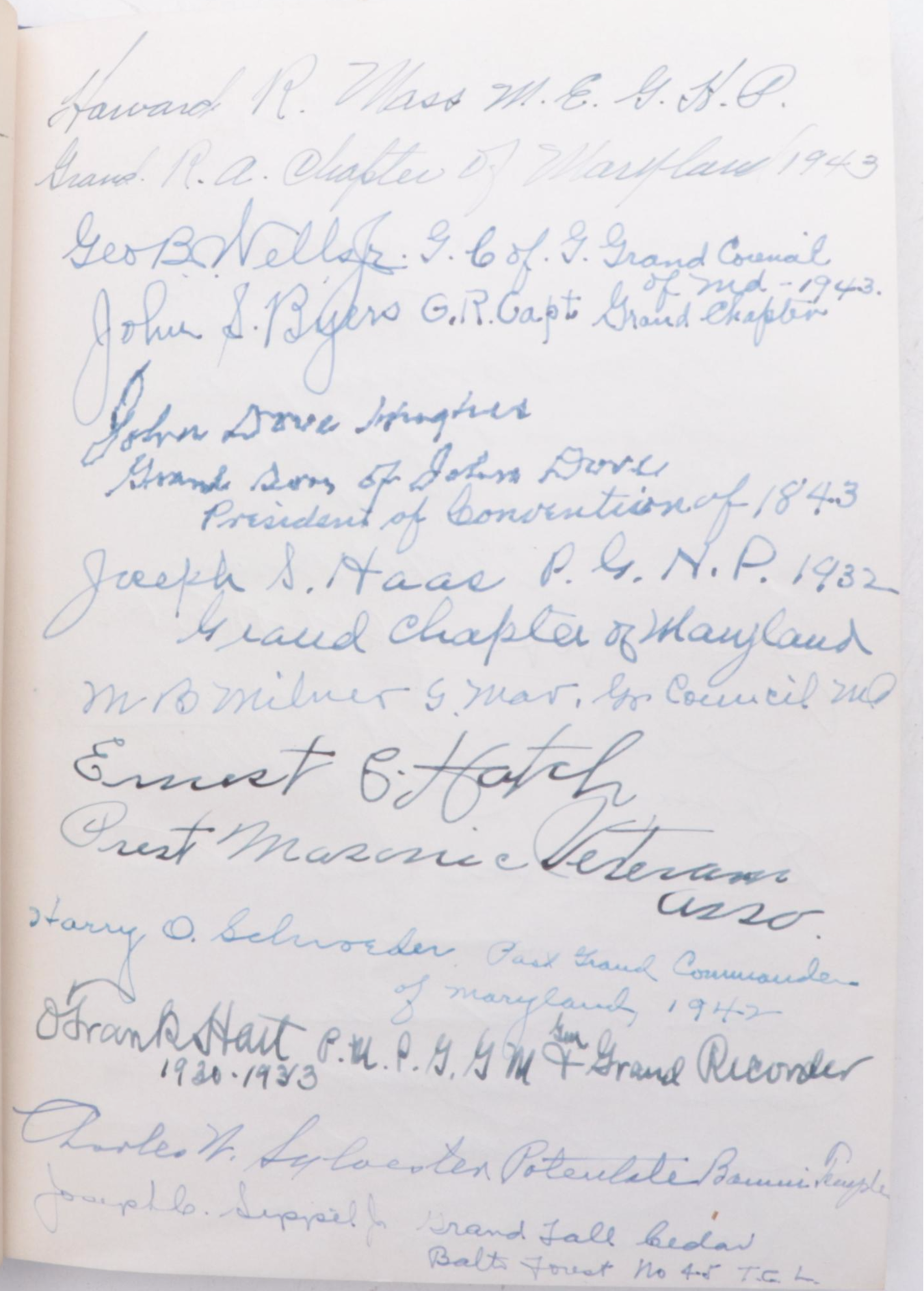 Multi-Signed "The National Masonic Convention: Centennial Celebration," 1943