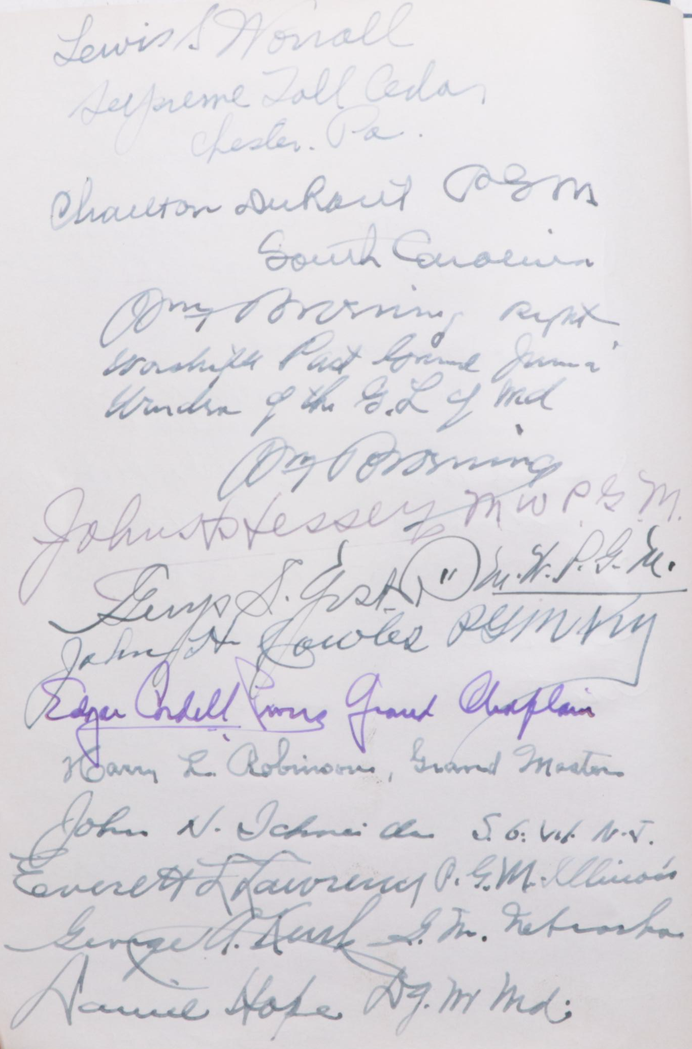 Multi-Signed "The National Masonic Convention: Centennial Celebration," 1943