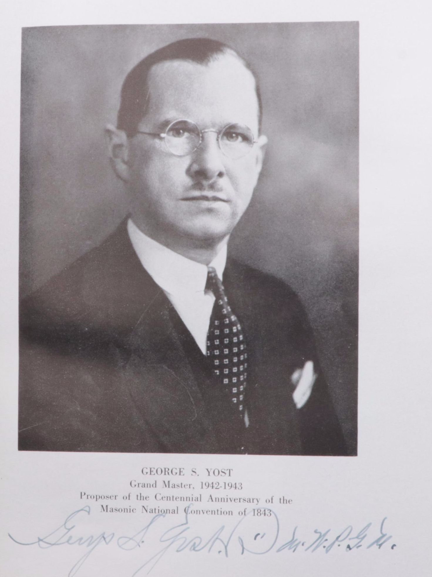 Multi-Signed "The National Masonic Convention: Centennial Celebration," 1943