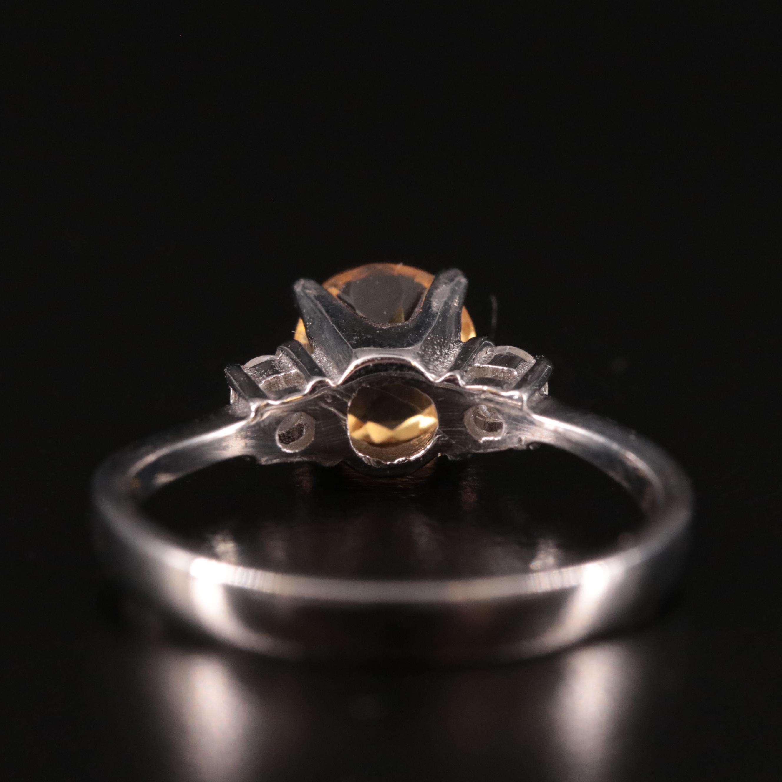 Sterling and Citrine Ring