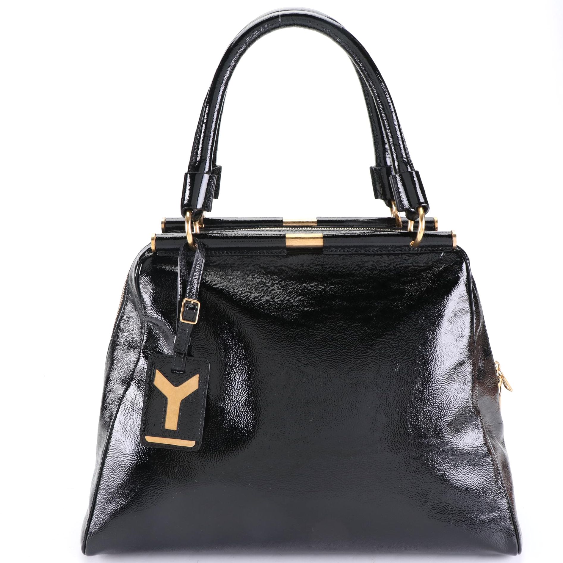Yves Saint Laurent Rive Gauche Majorelle Bag in Patent Leather