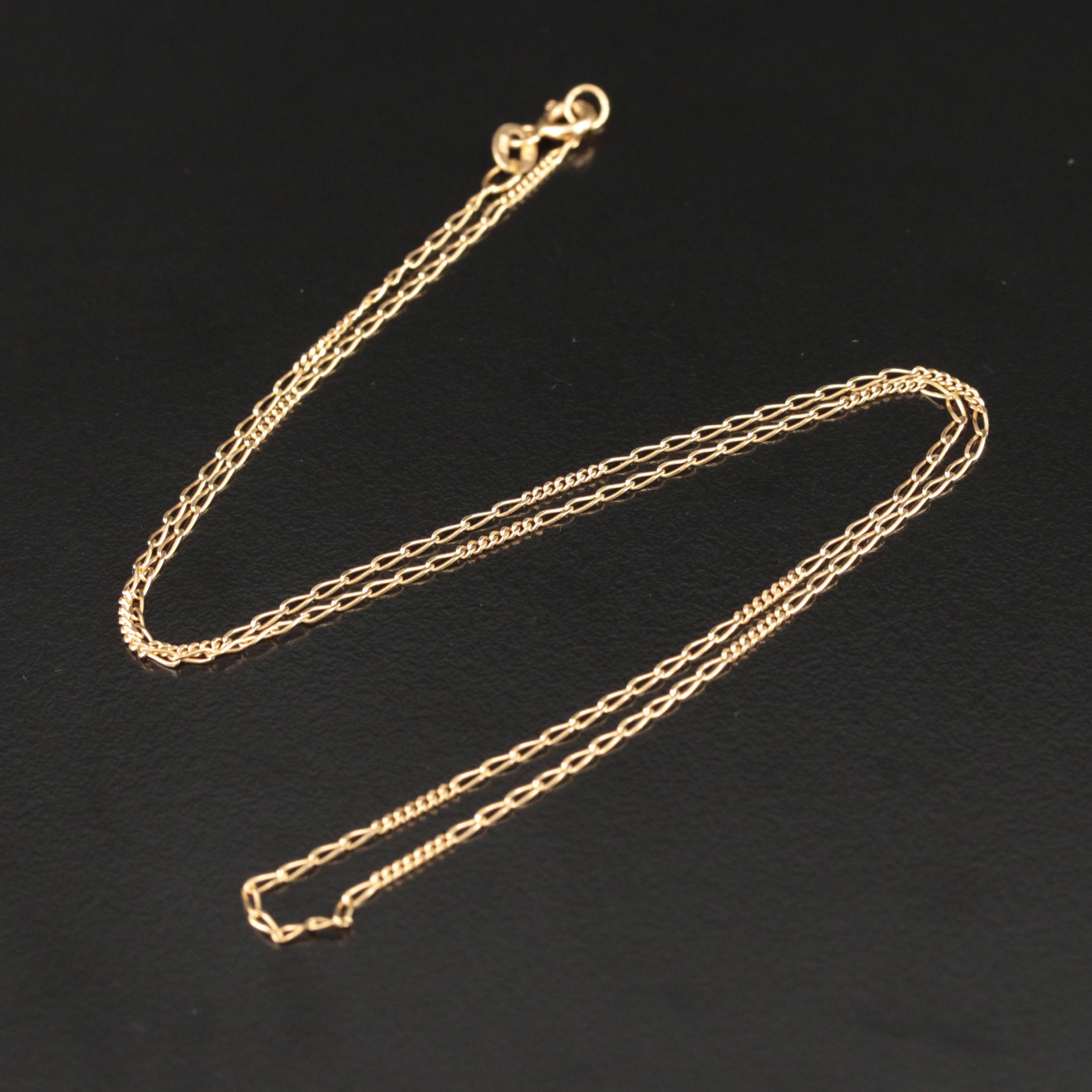 Italian 18K Fancy Link Necklace