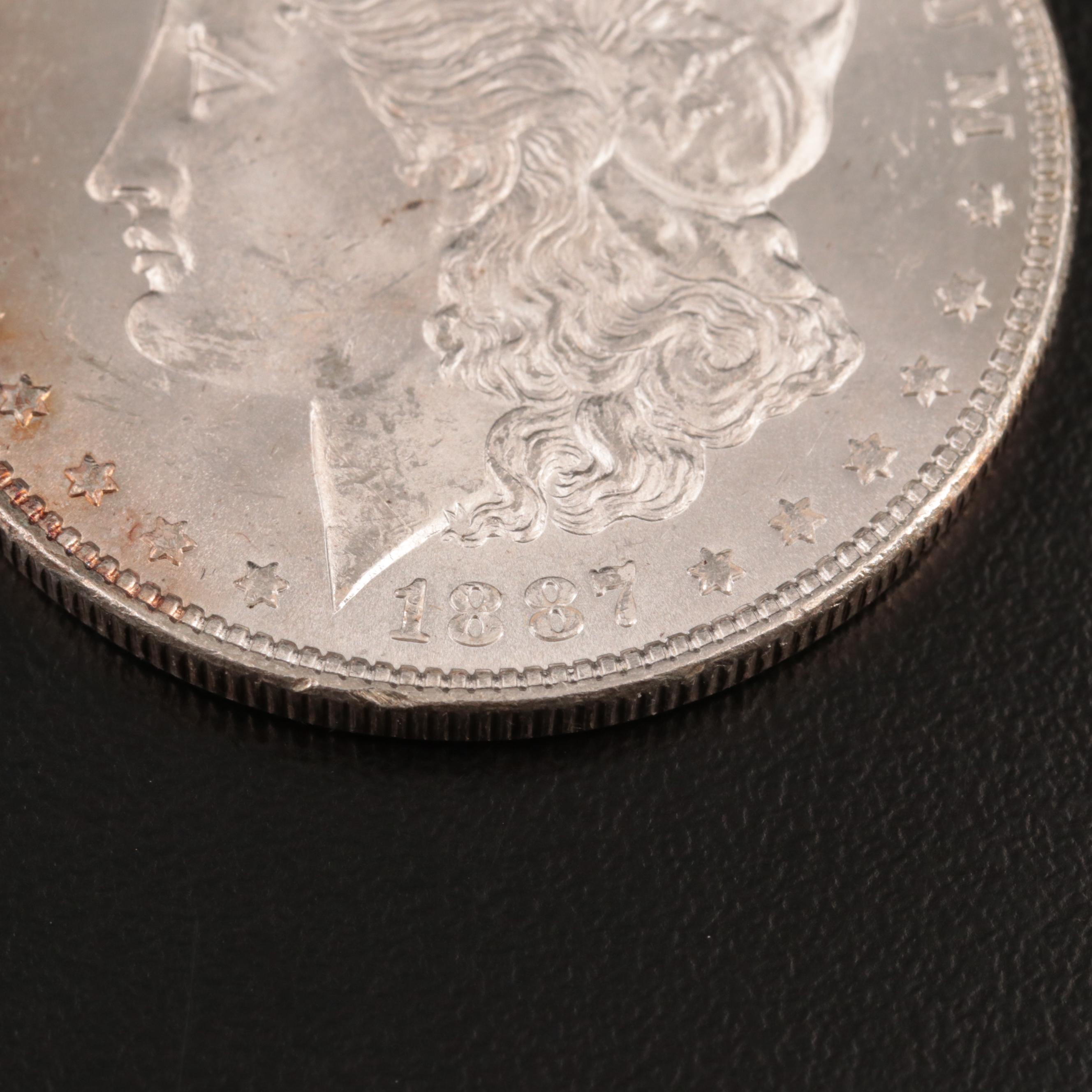 Uncirculated 1887 Morgan Silver Dollar