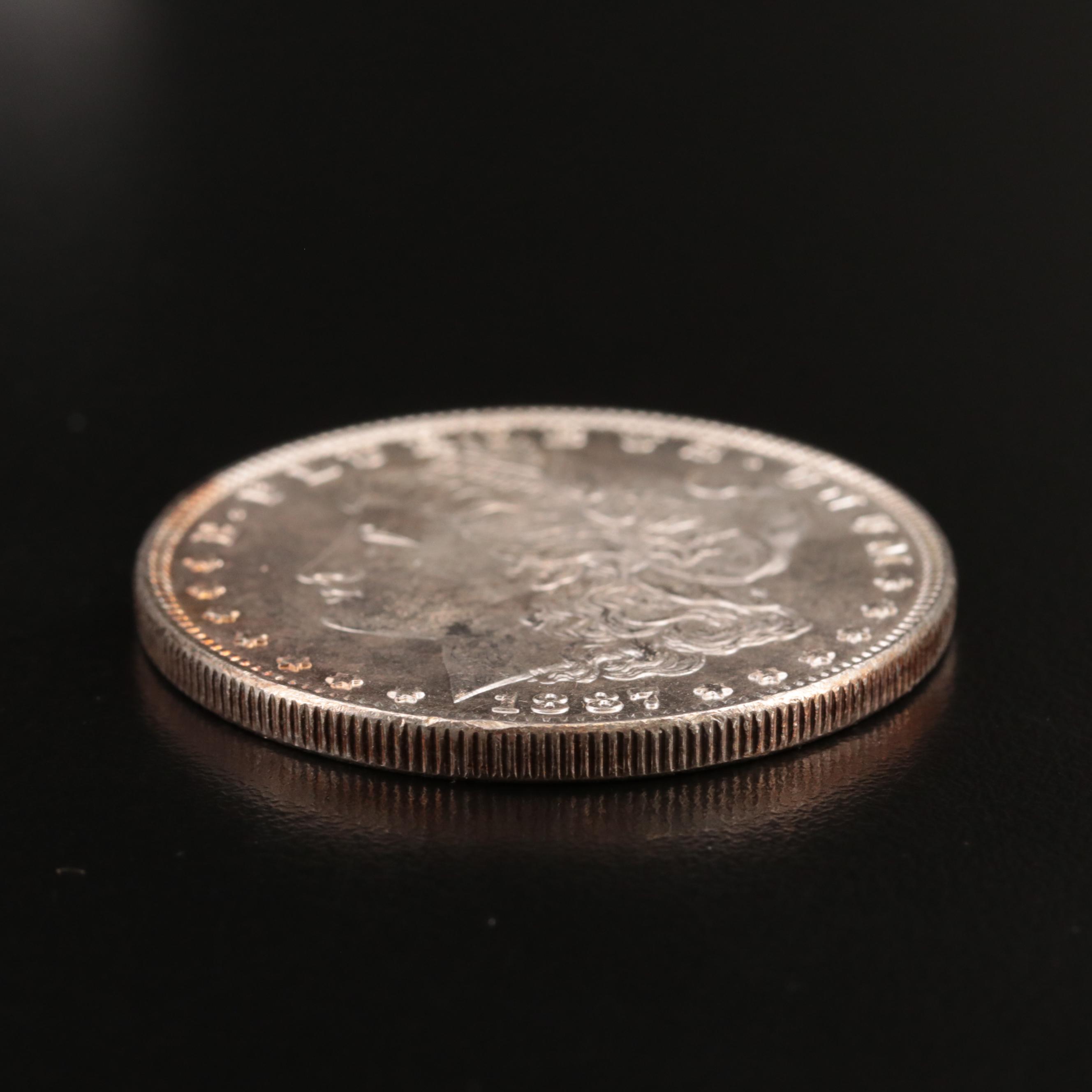 Uncirculated 1887 Morgan Silver Dollar