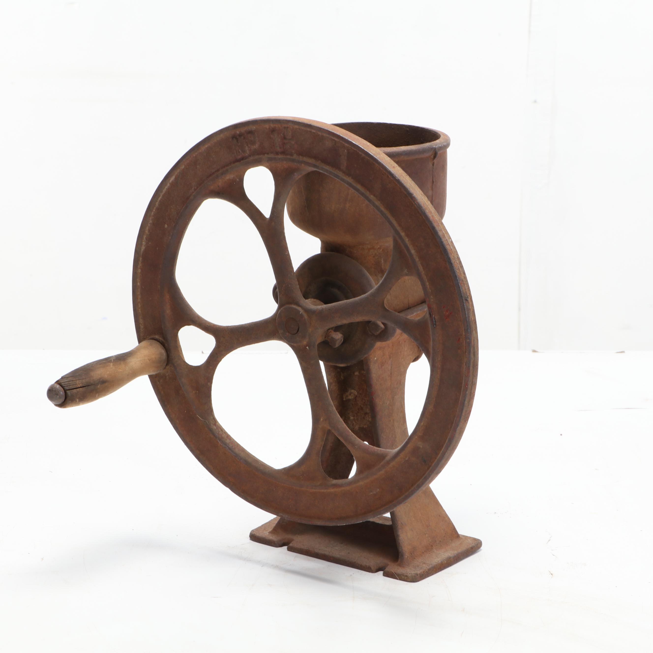 Cast Iron Coffee Grinder, Early 20th Century