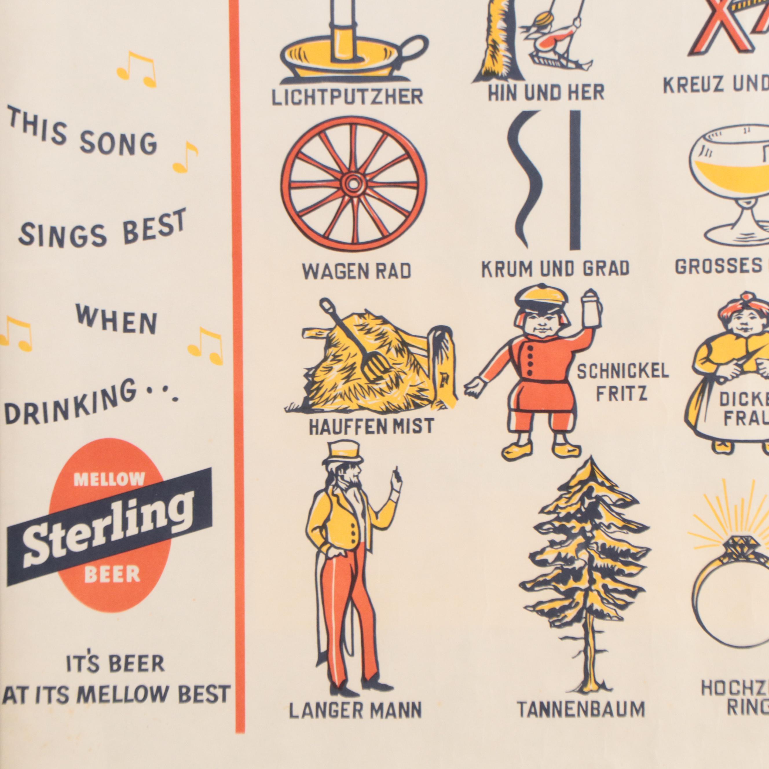 German Beer Advertisement Posters Including "Oktoberfest Zinzinnati"