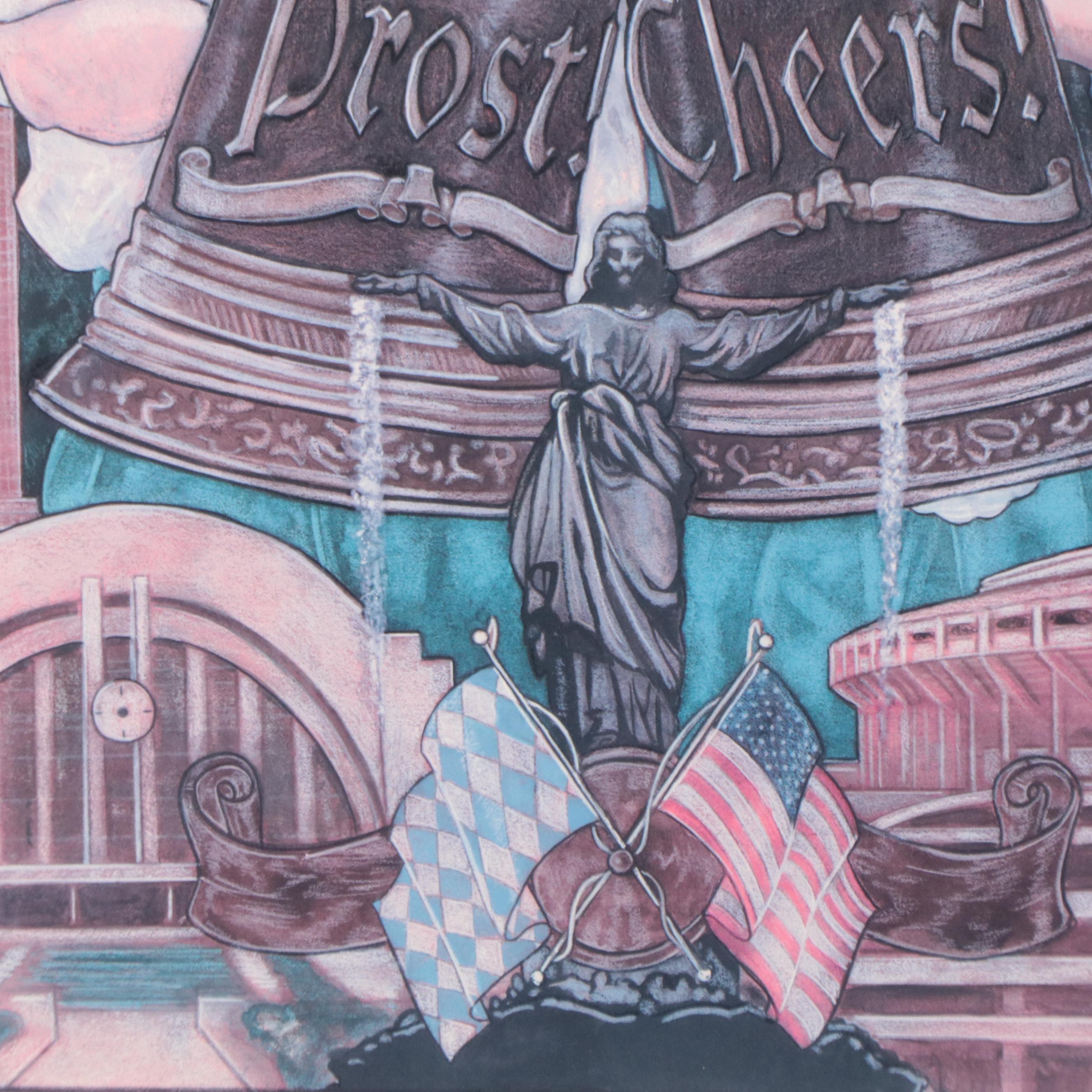 German Beer Advertisement Posters Including "Oktoberfest Zinzinnati"