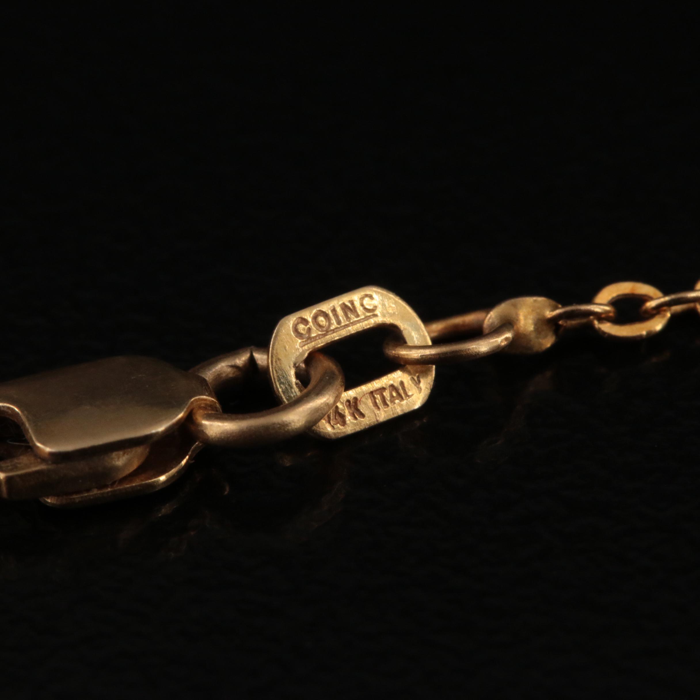 Italian 14K Cable Chain Necklace