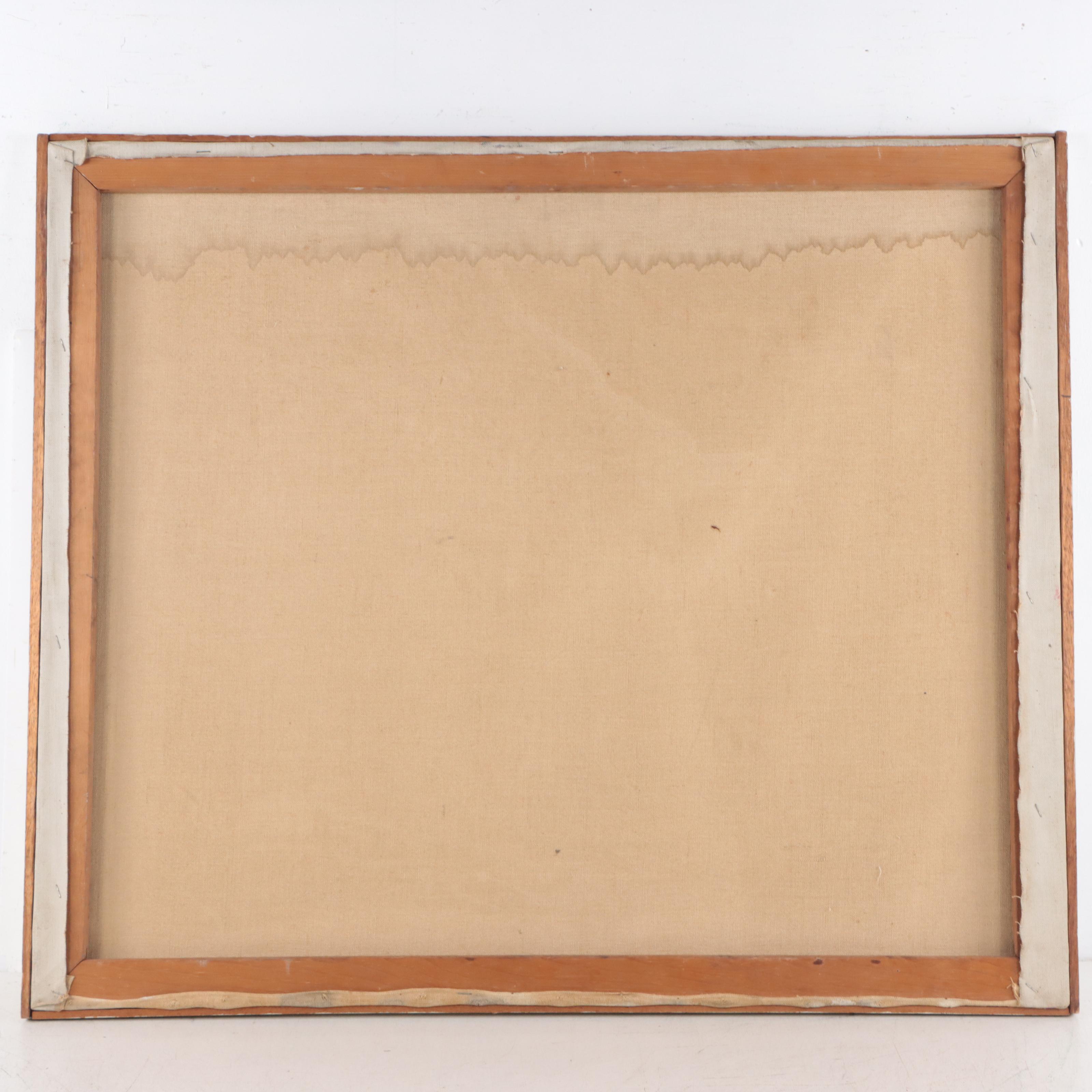 Sylvia Wald Abstract Expressionist Style Oil Painting, Circa 1960