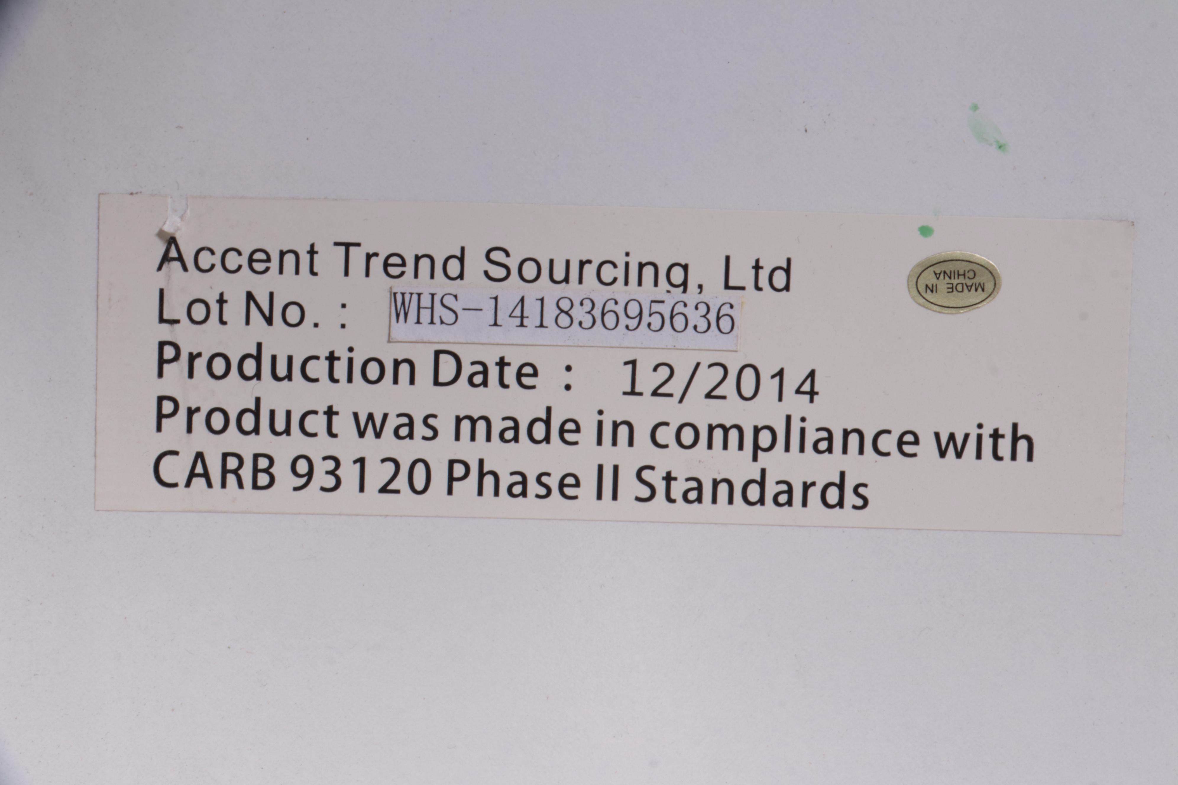 Accent Trend Sourcing Modernist Style Chrome and White Laminate Coffee Table