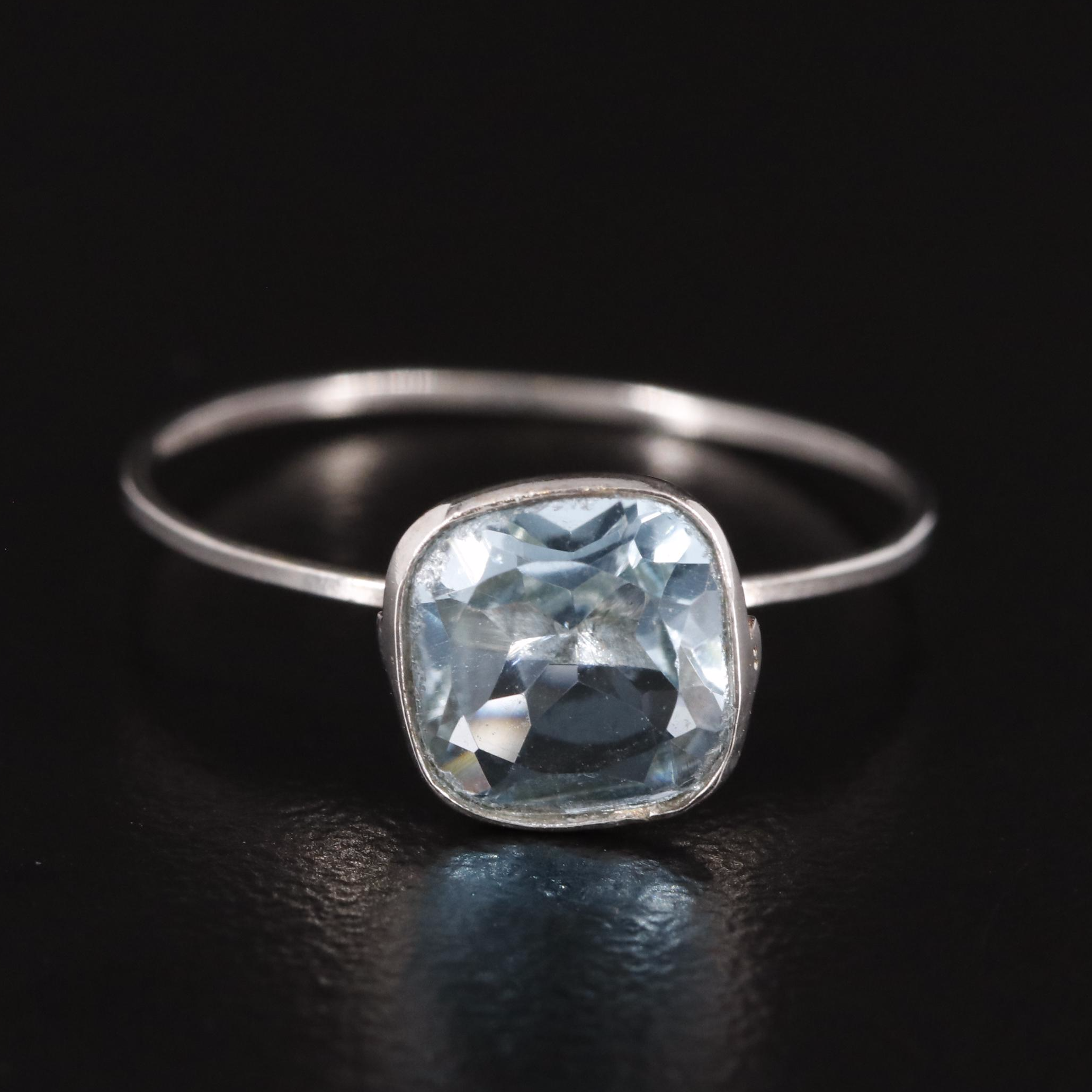 14K Blue Topaz Ring