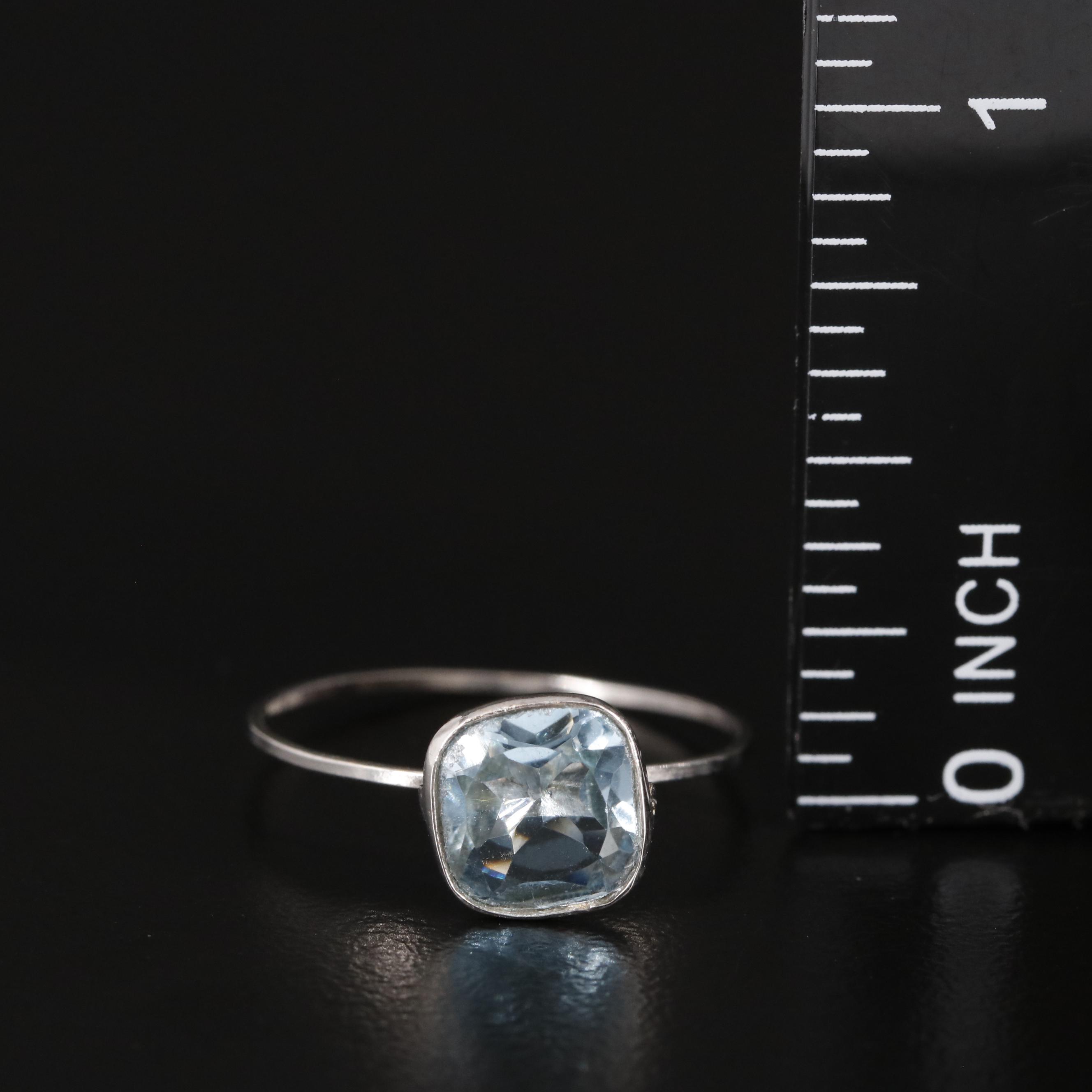 14K Blue Topaz Ring
