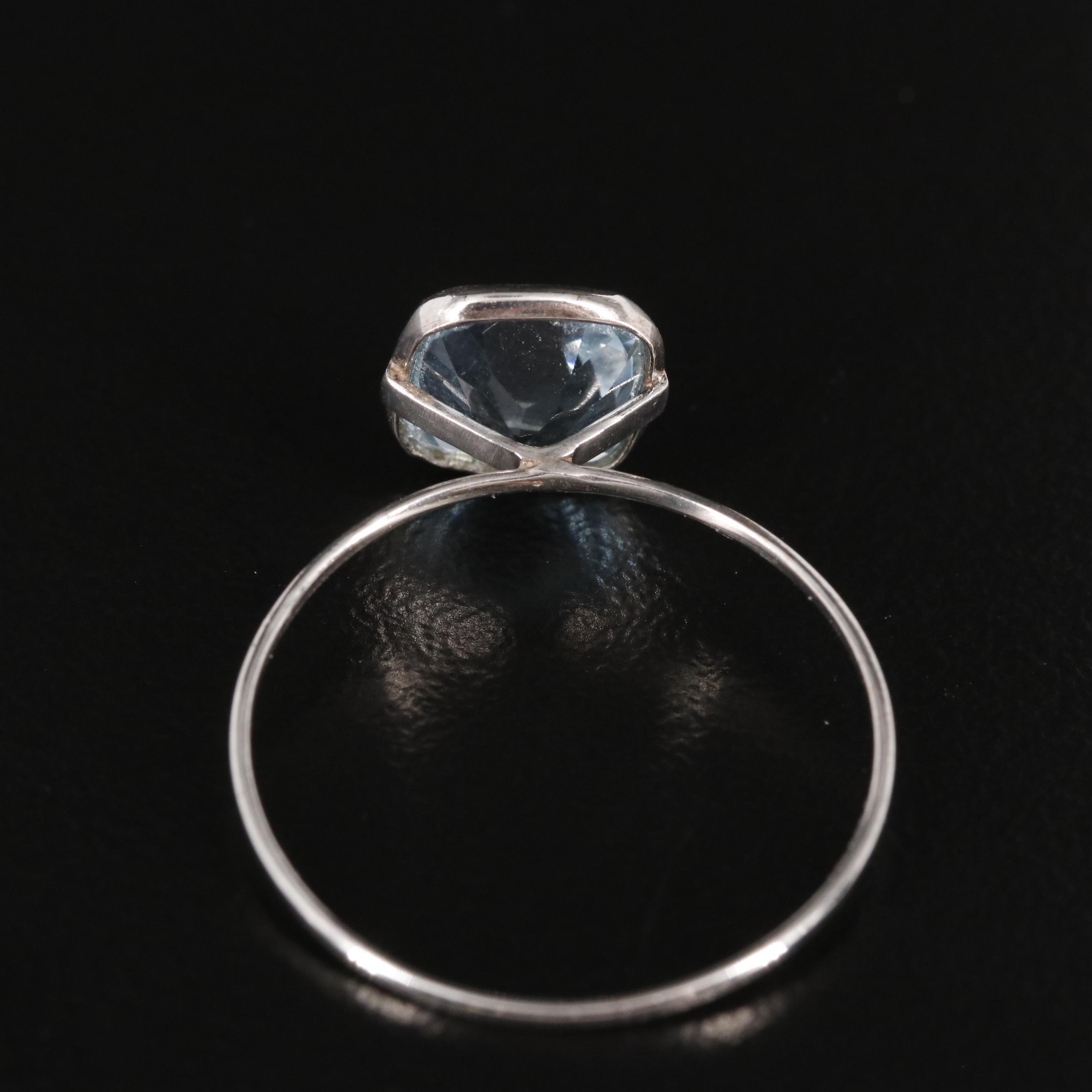 14K Blue Topaz Ring