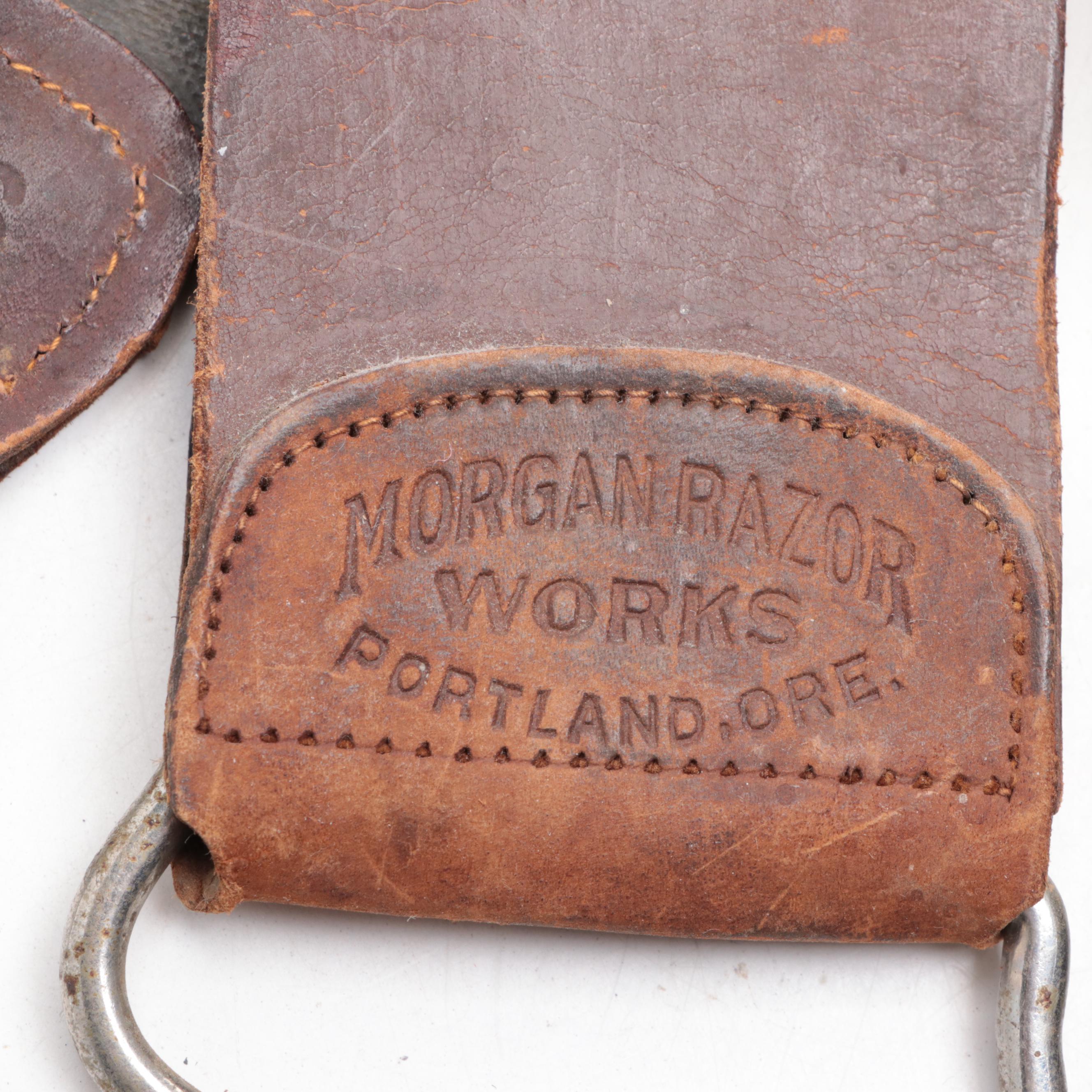 Lancasters Earthenware Shaving Mug with Other Razors and Grooming Tools